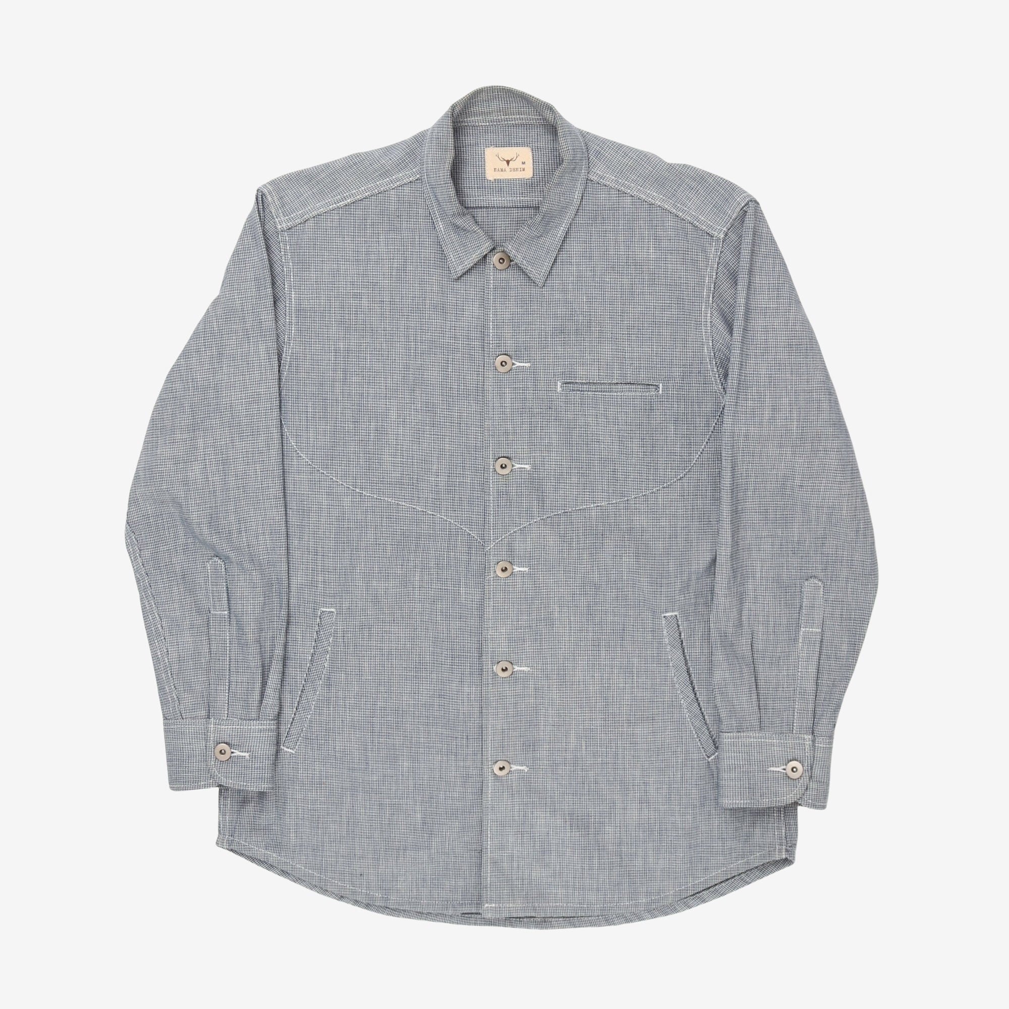 Houndstooth Denim Shacket