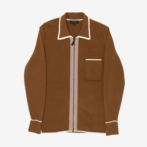 Zip Up Polo Cardigan
