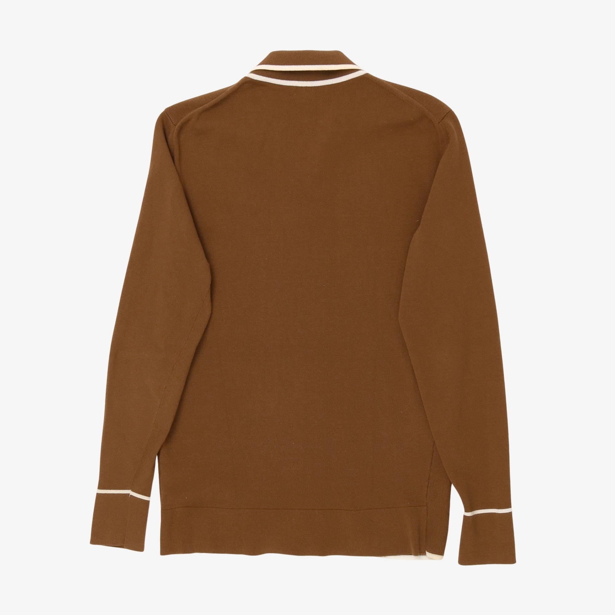 Zip Up Polo Cardigan
