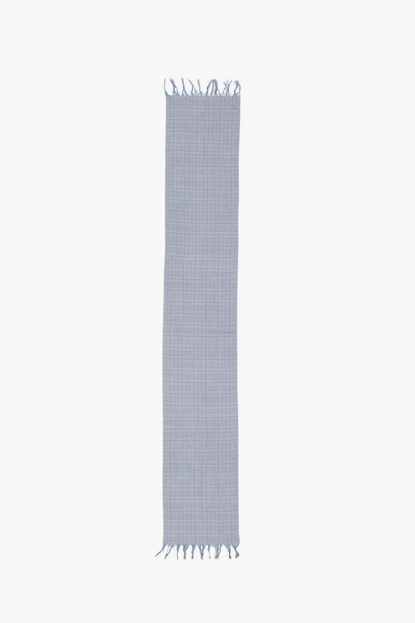 Check Silk Scarf