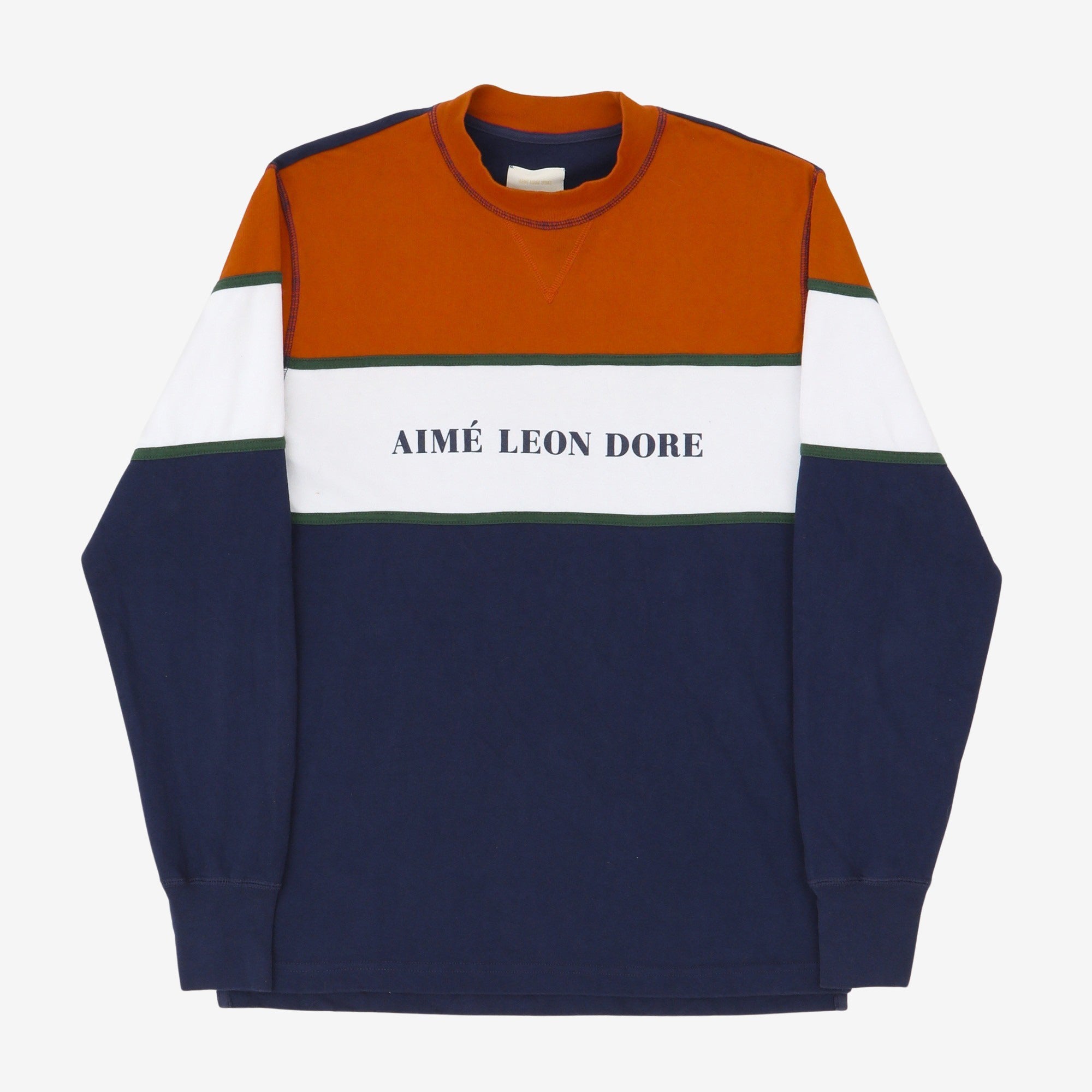 Colourblock Mock Neck Sweatshirt