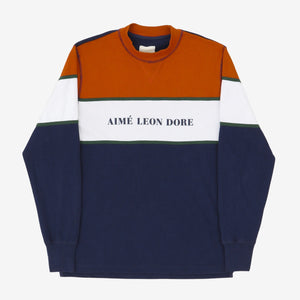 Colourblock Mock Neck Sweatshirt