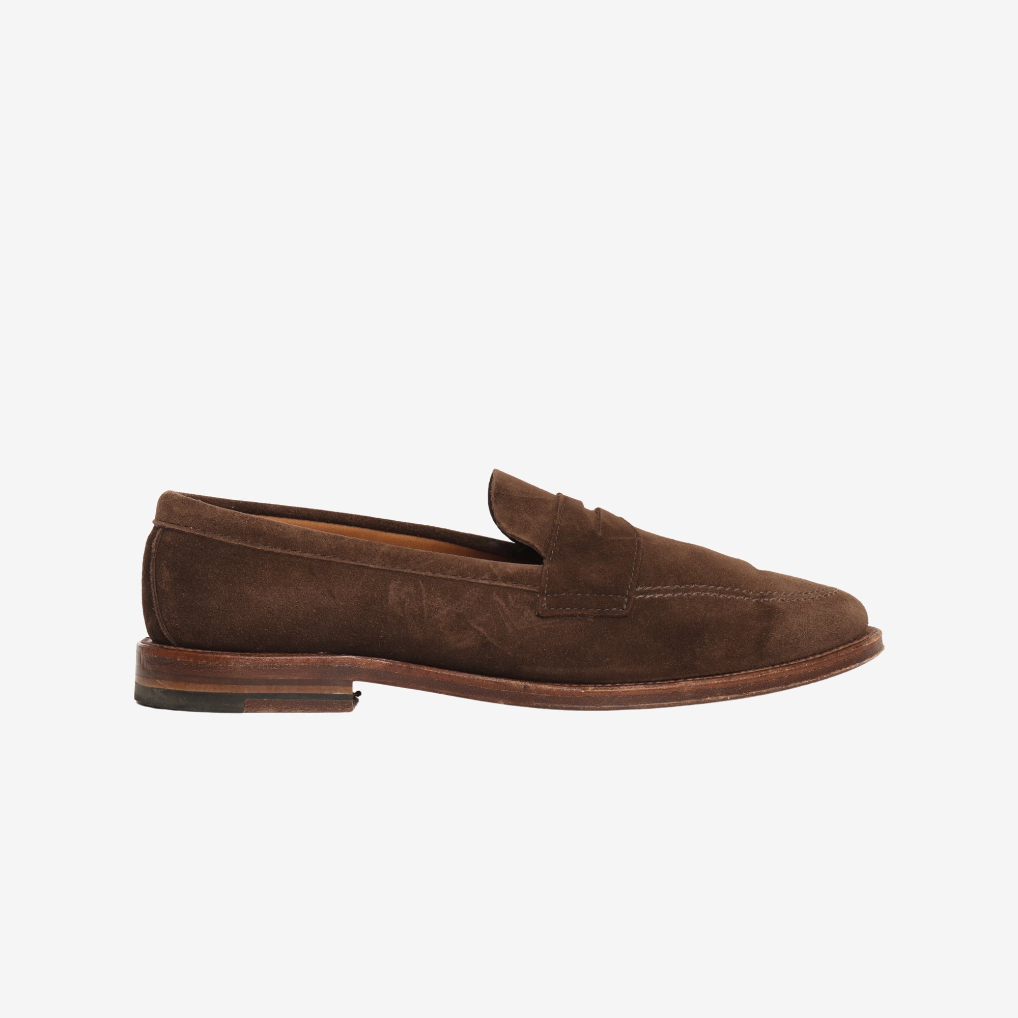 Unlined Suede Penny Loafer (Trunk)