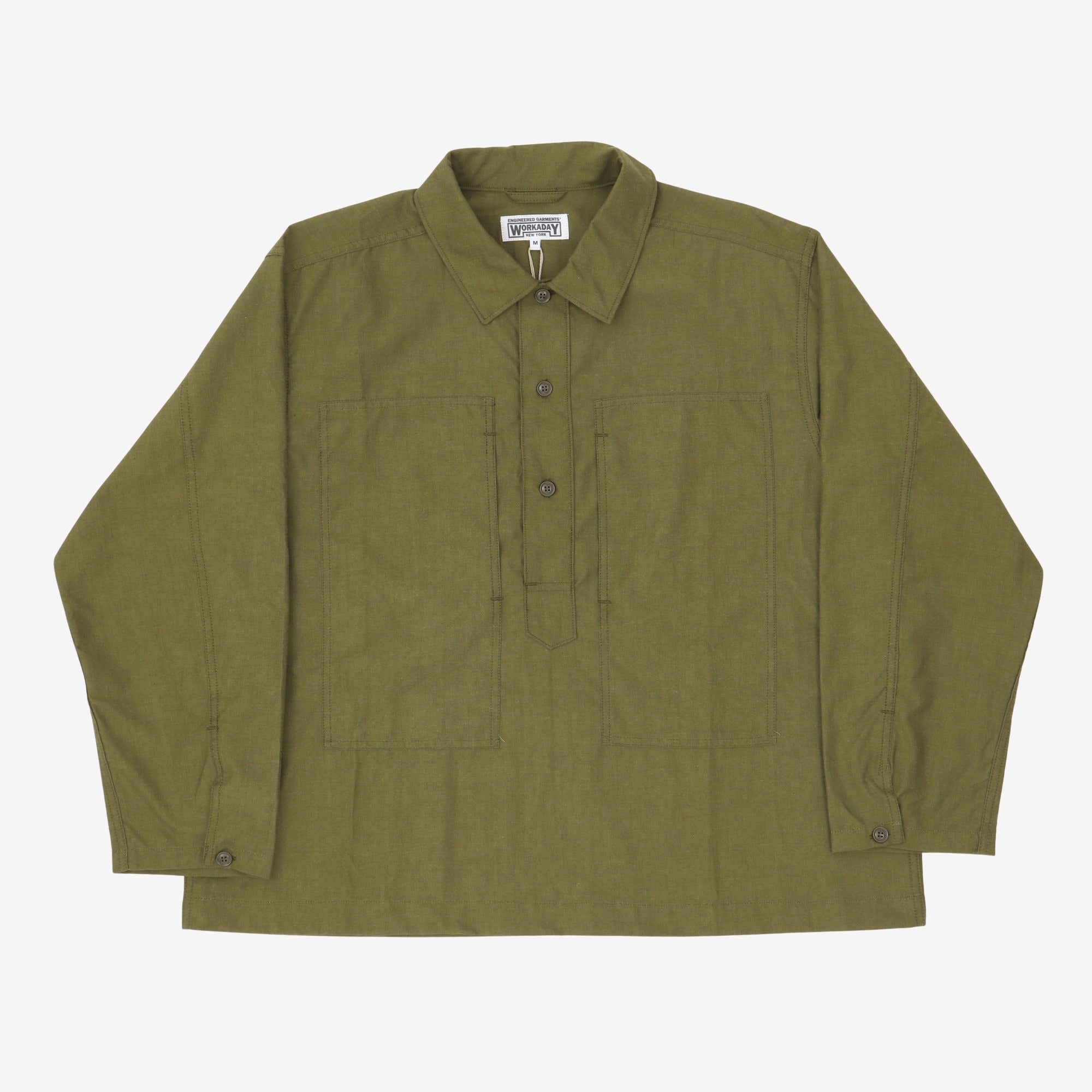 Workday Army Popover Shirt