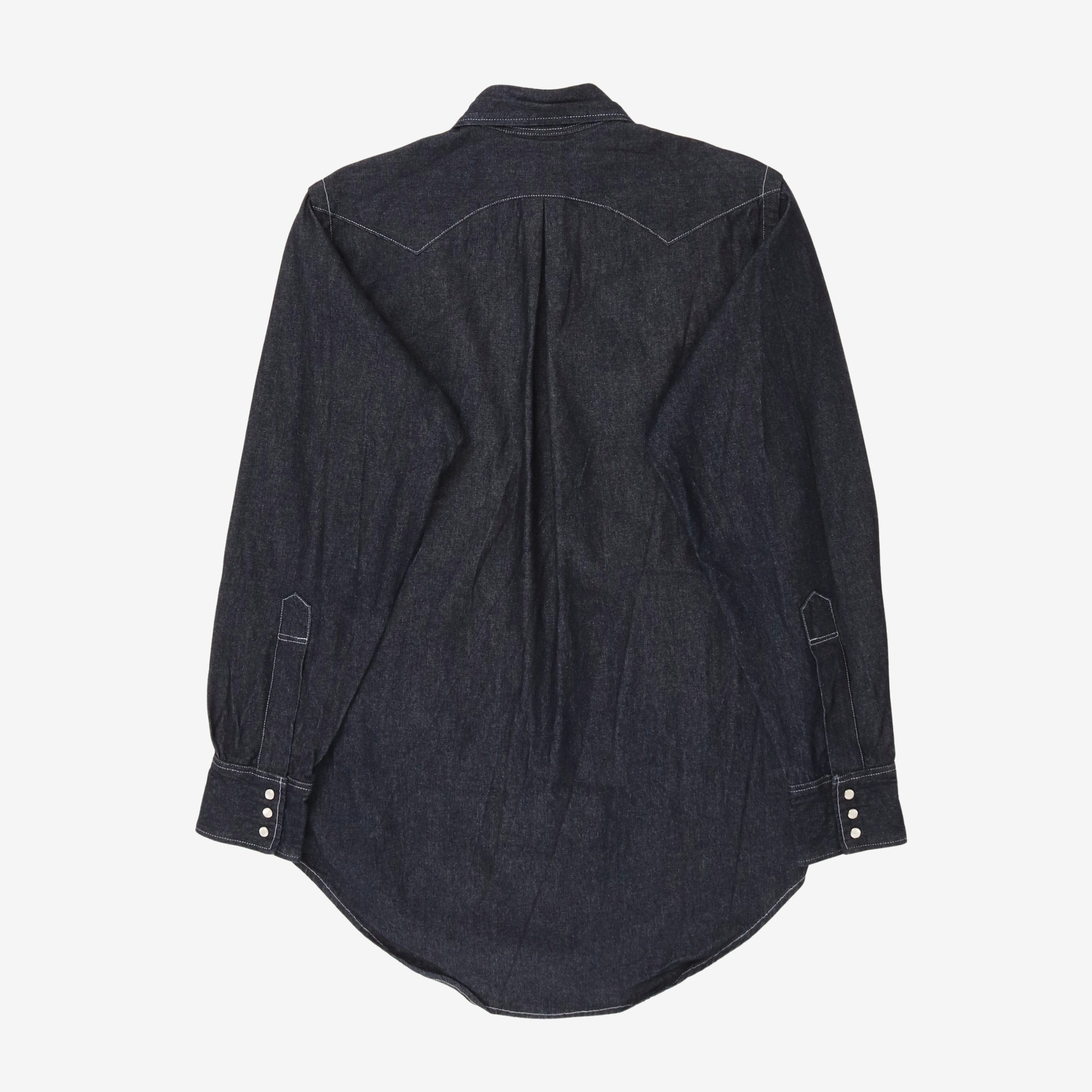 8oz Denim Pearl Snap Shirt