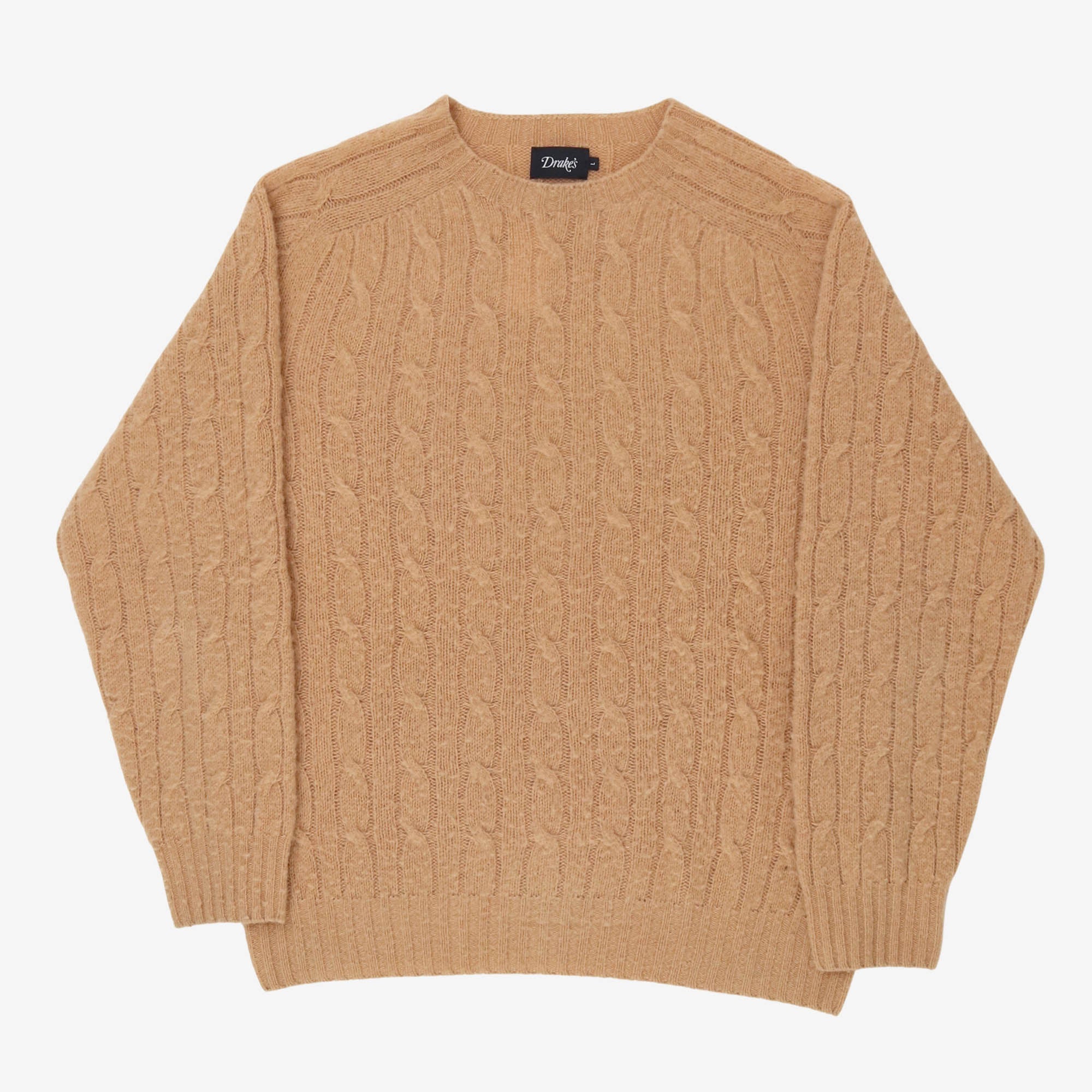 Brushed Shetland Cable Knit Jumper