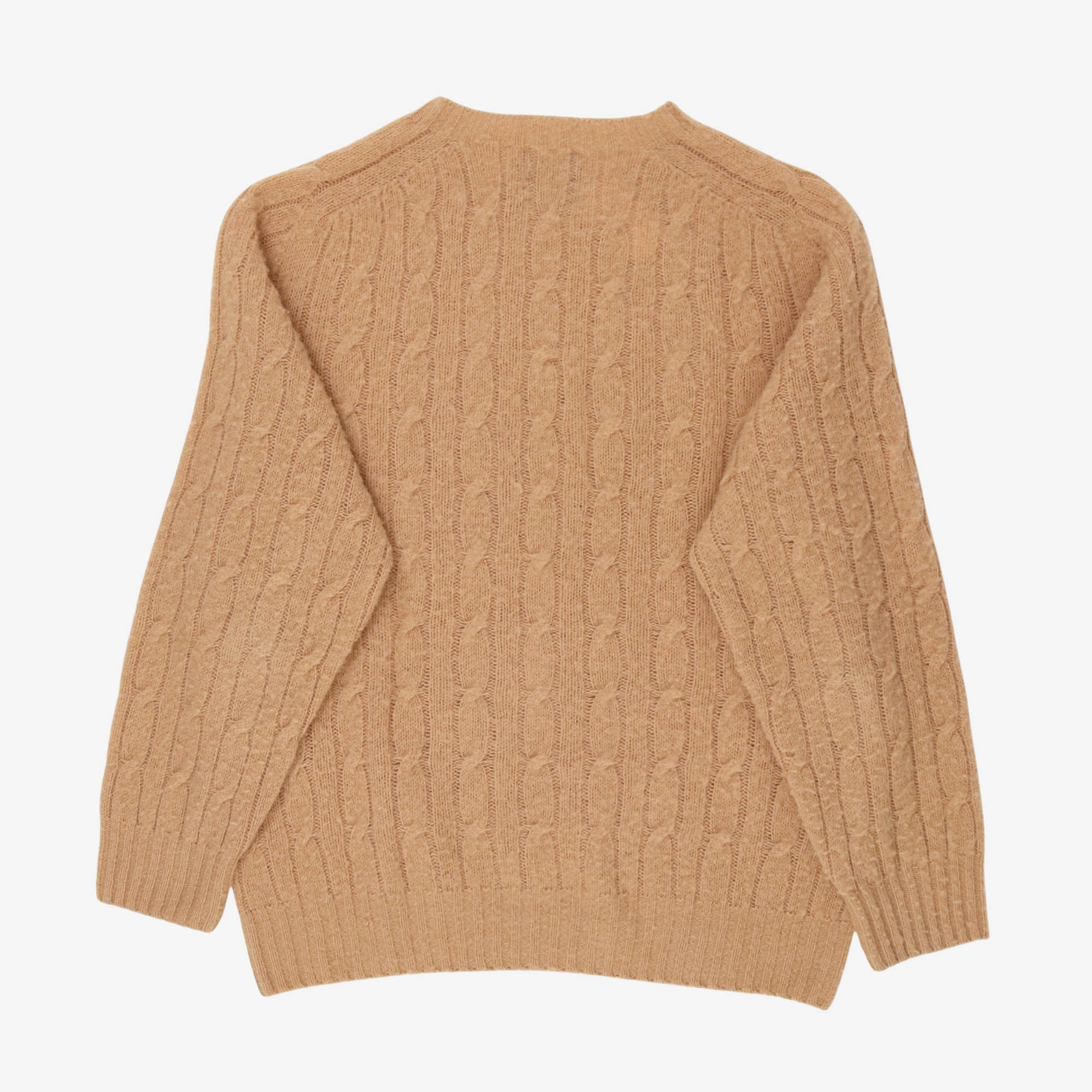 Brushed Shetland Cable Knit Jumper