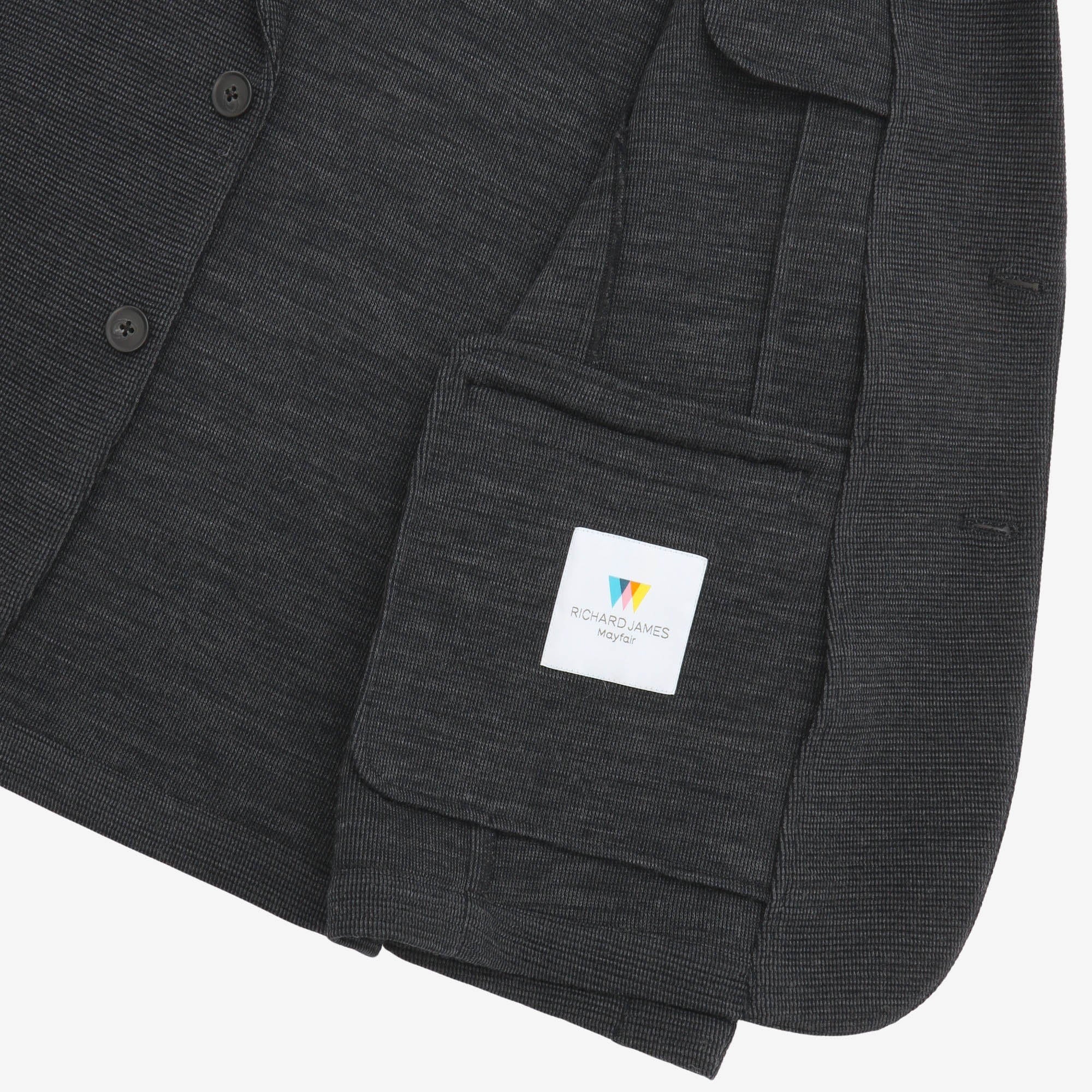 Woven Jersey Blazer