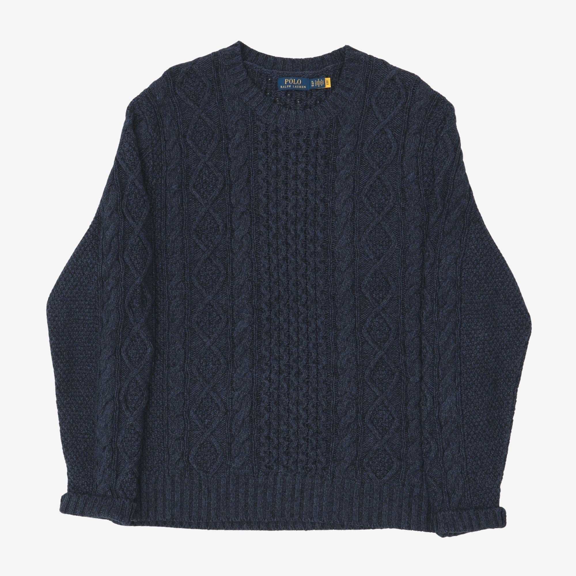 Aran Knit Wool Jumper
