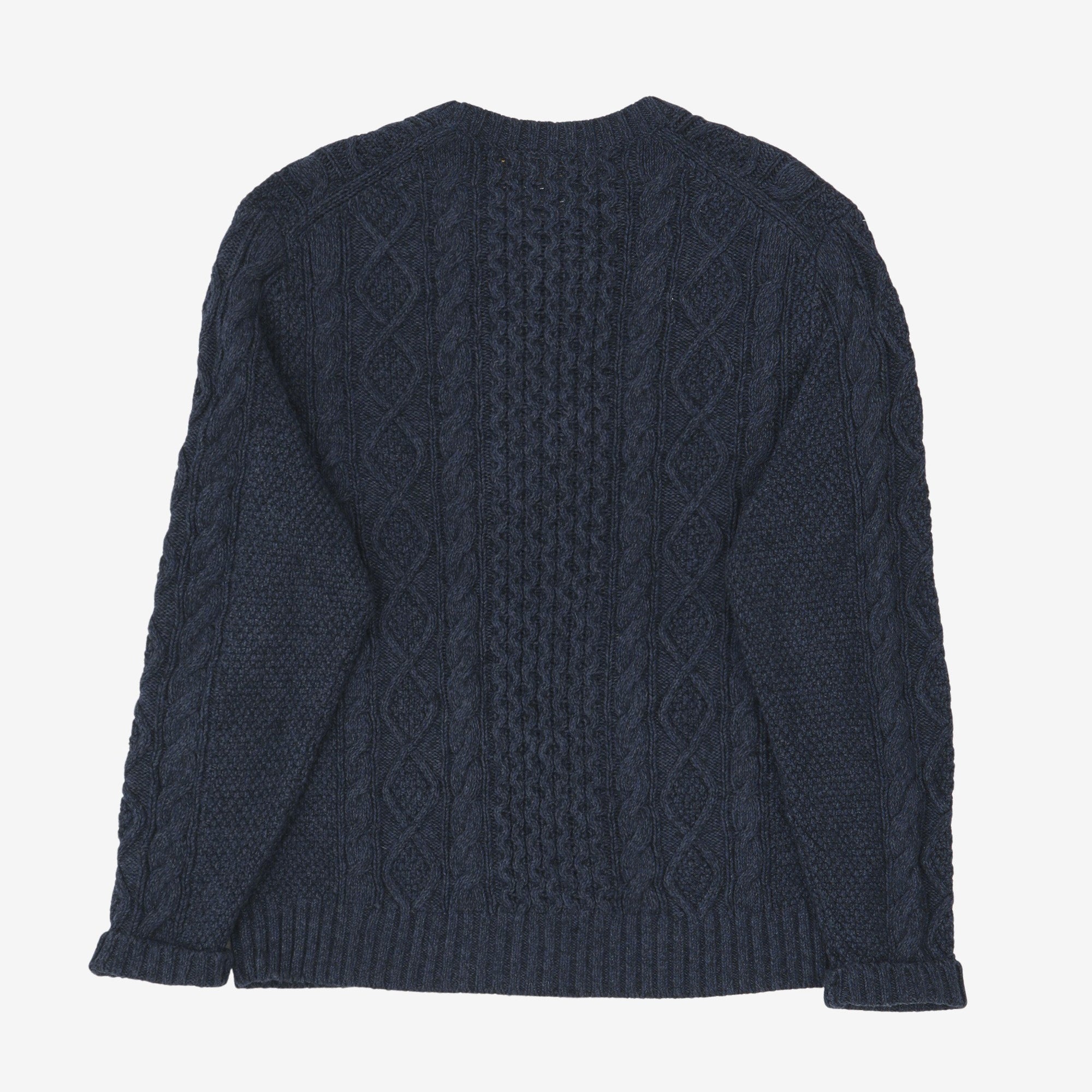 Aran Knit Wool Jumper