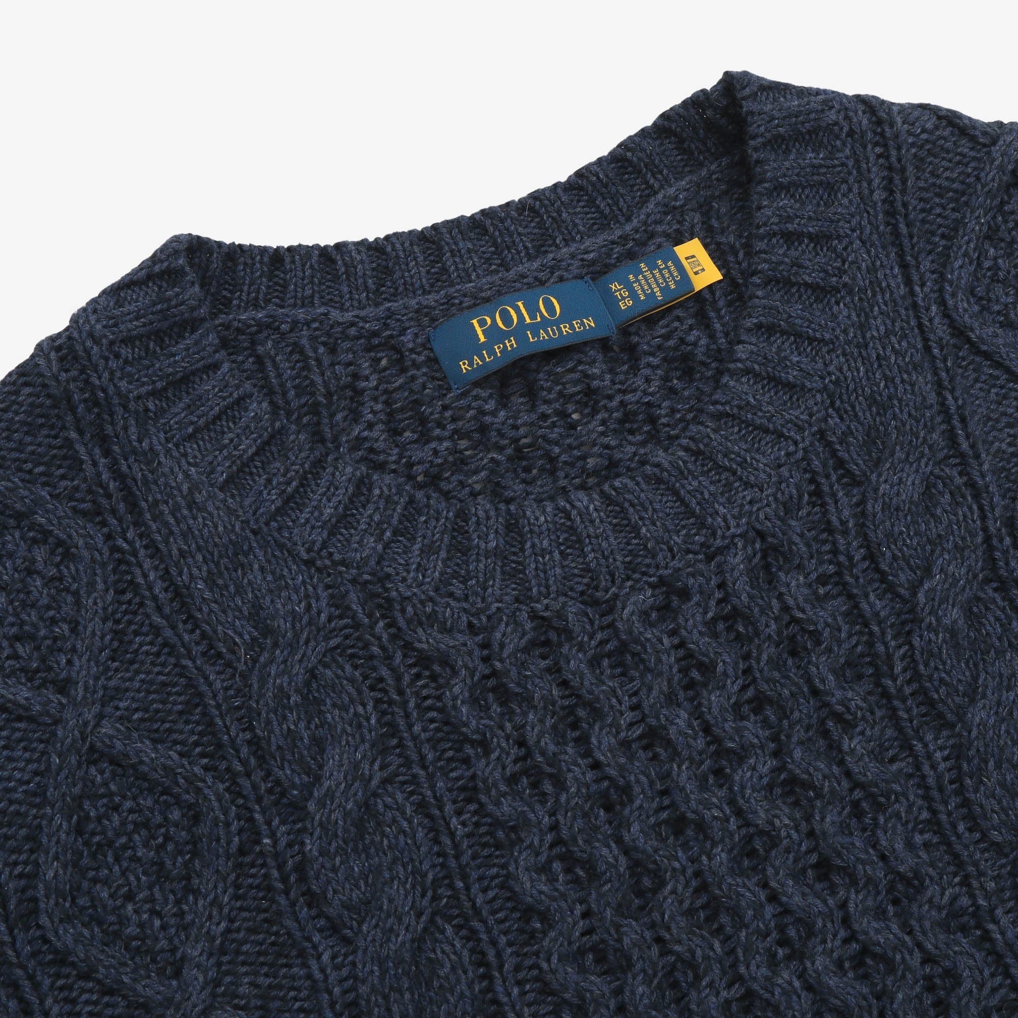 Aran Knit Wool Jumper