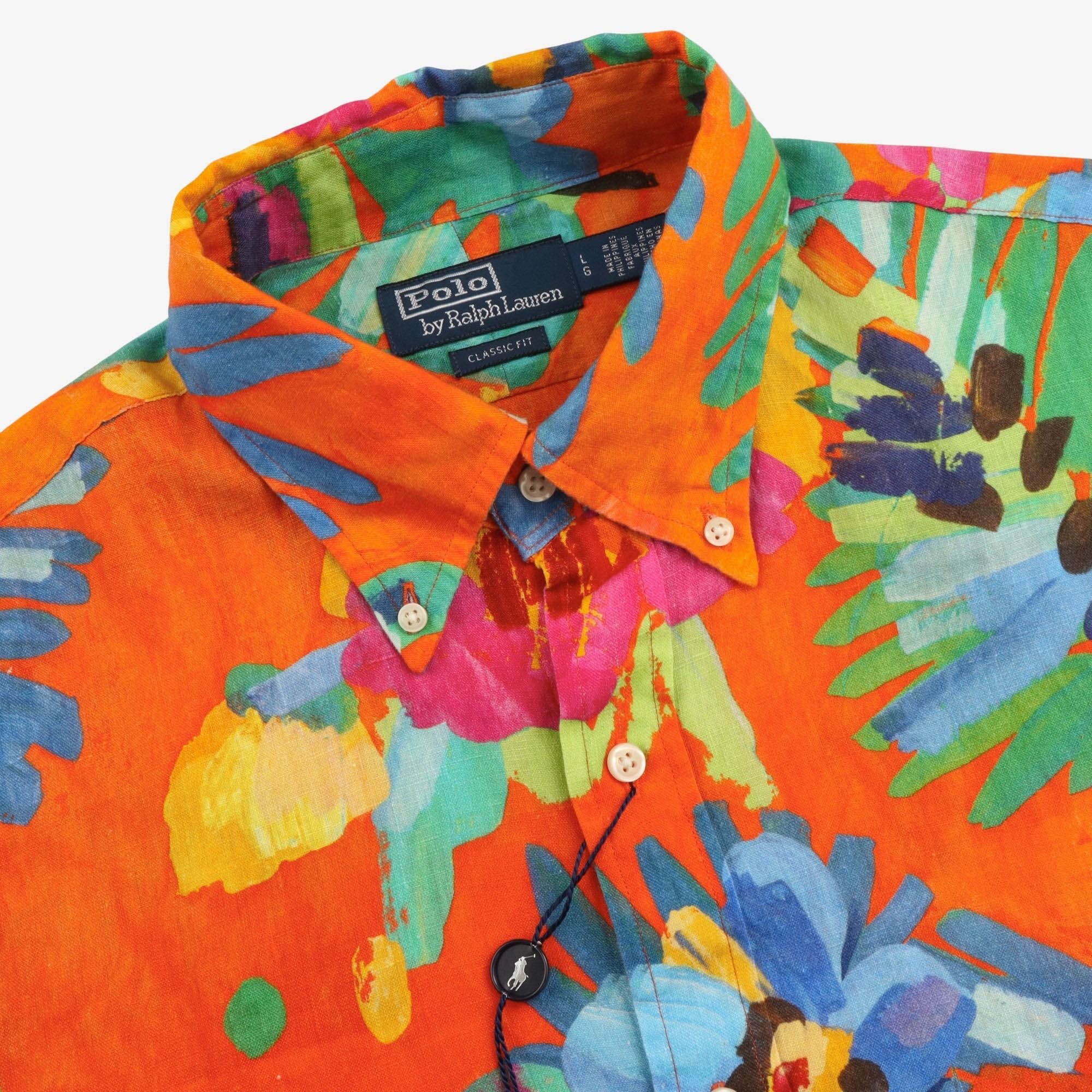 Classic Floral Linen Shirt