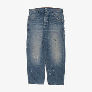 Distressed Straight Fit Denim
