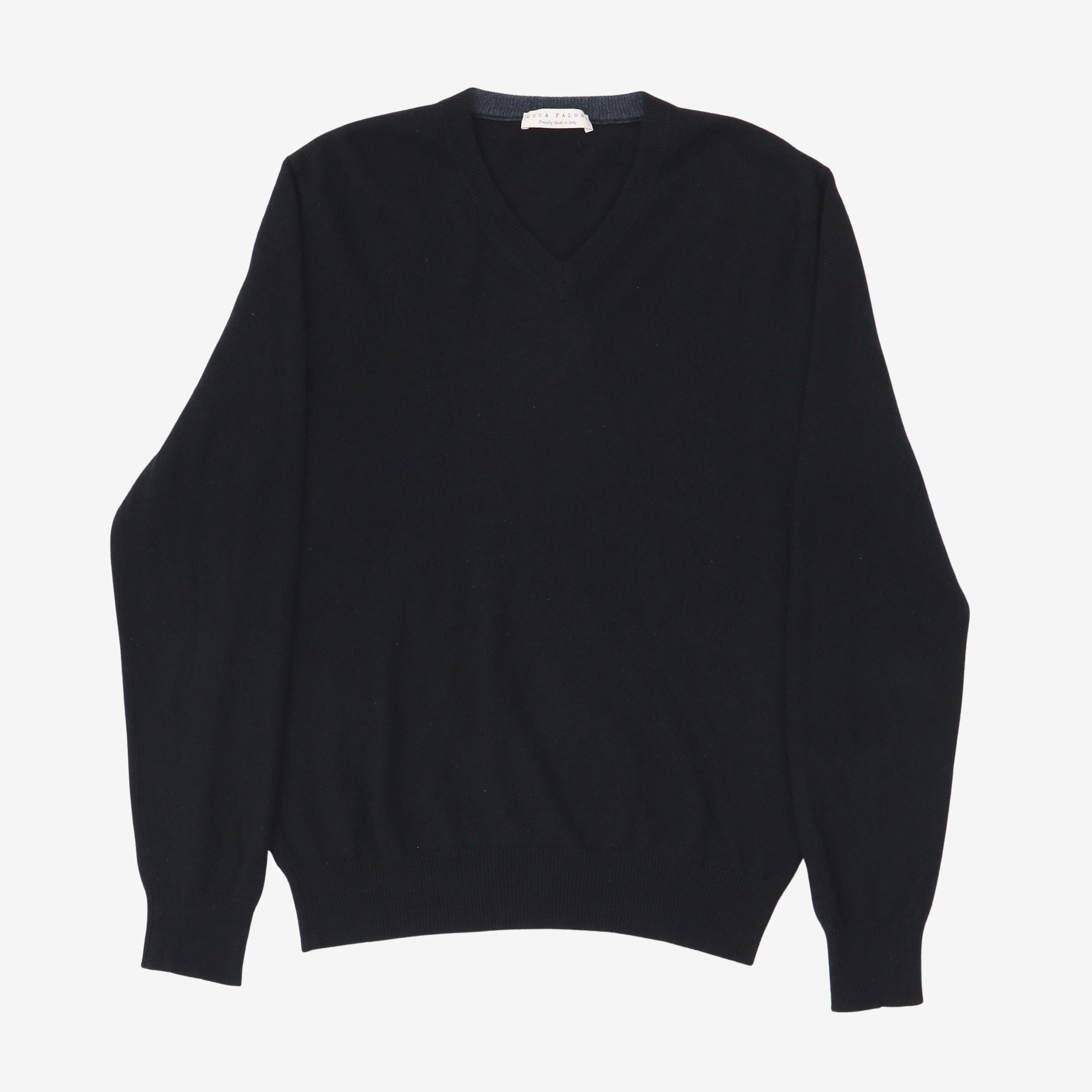 Cashmere 2-Ply V Neck Sweater
