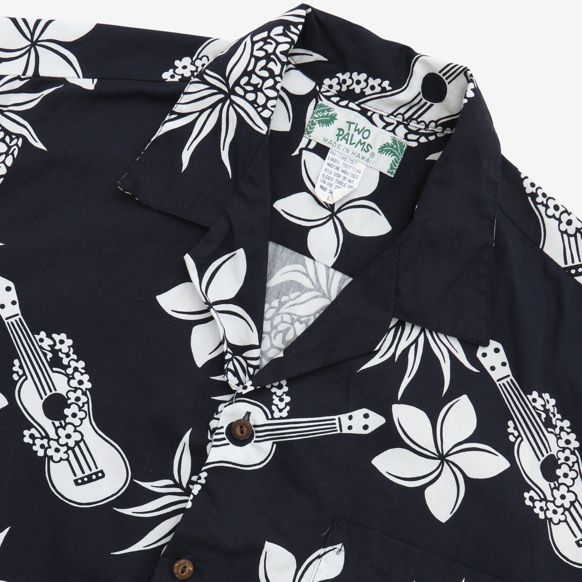 Hawaiian Guitar Print Shirt