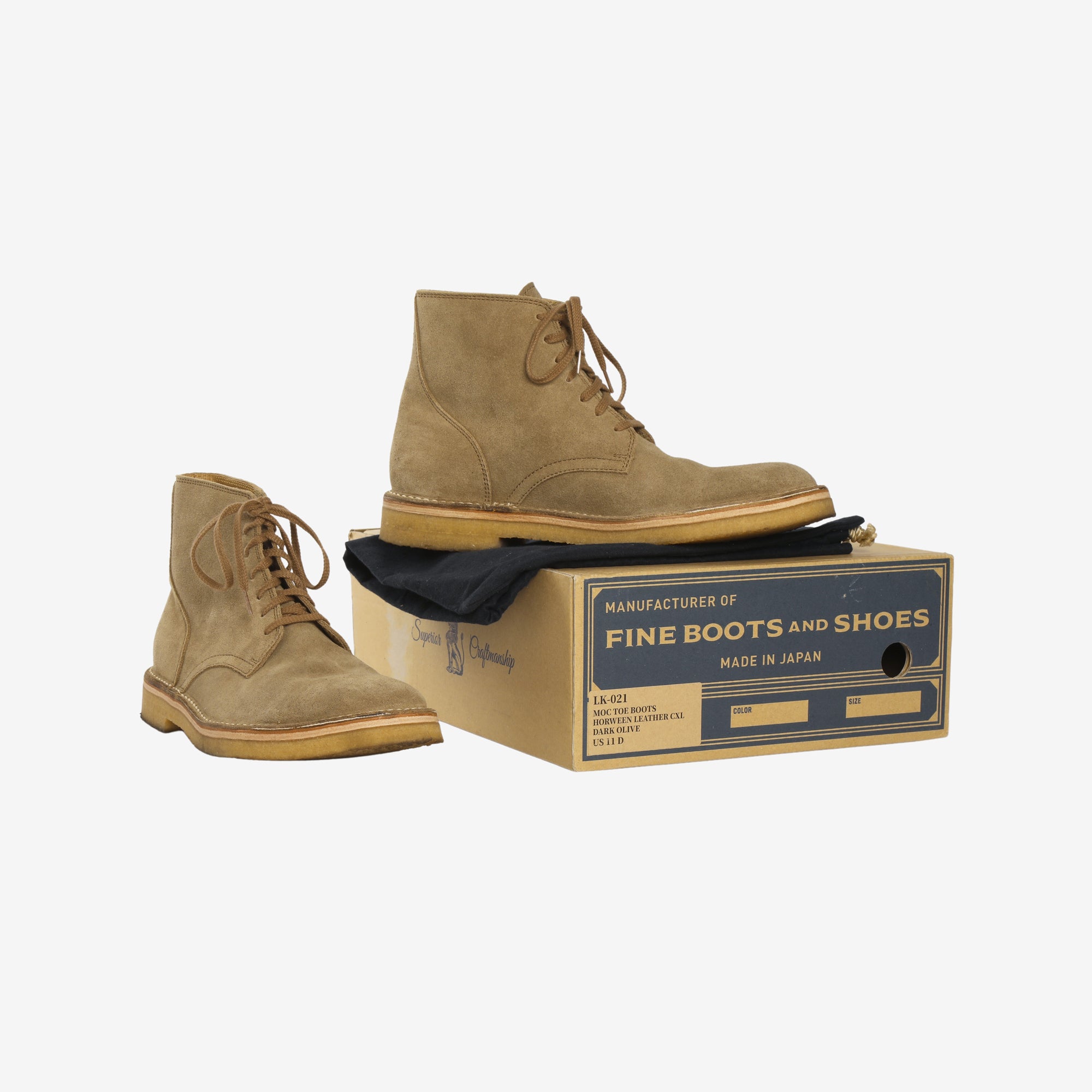 Suede Moc Toe Boots