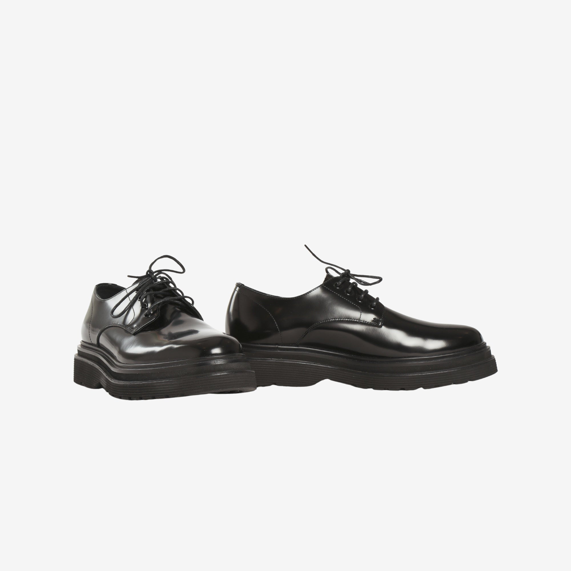 Leather Platform Derby