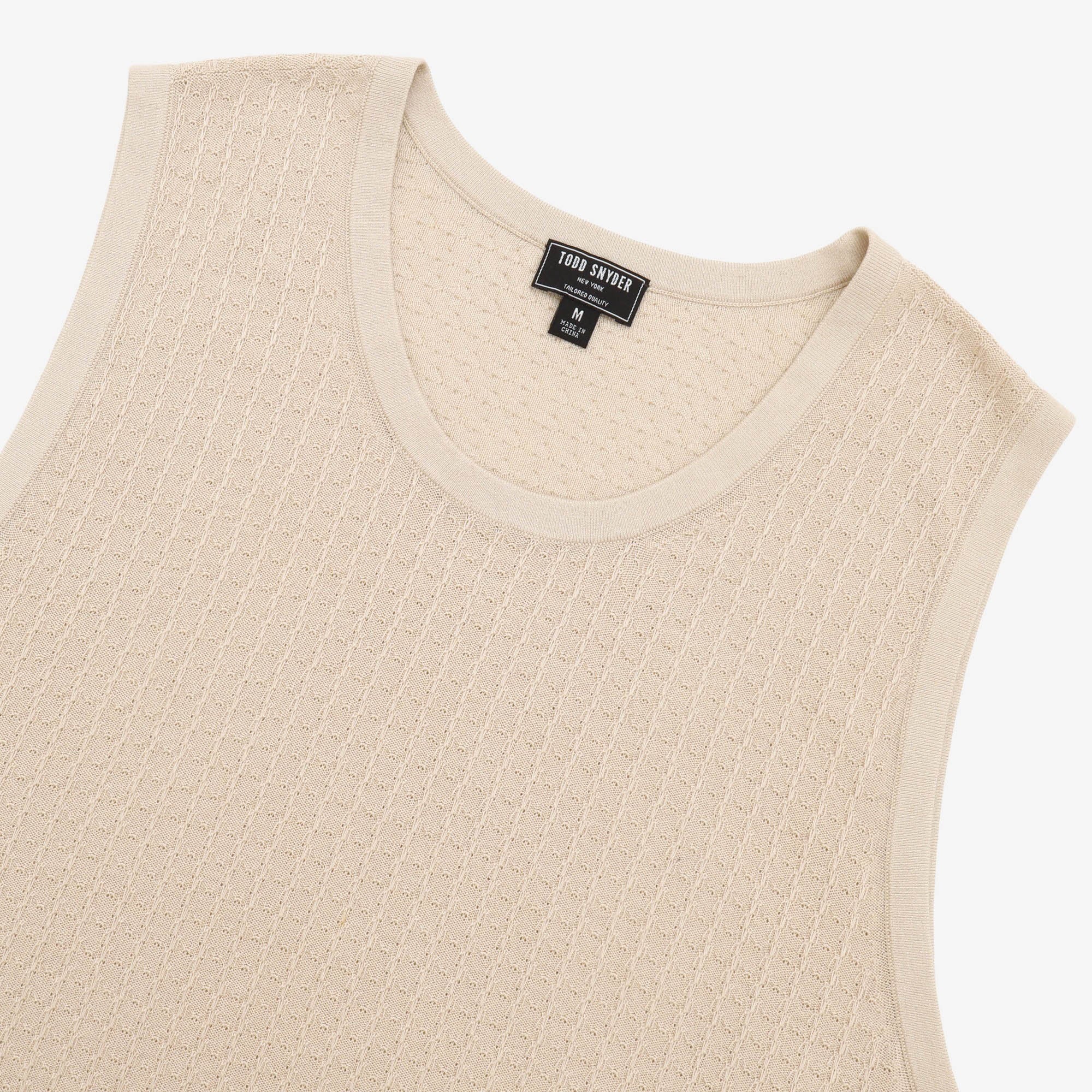 Silk Knit Tank Vest