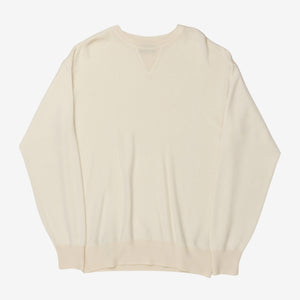 V-Gusset Wool Knitted Sweatshirt