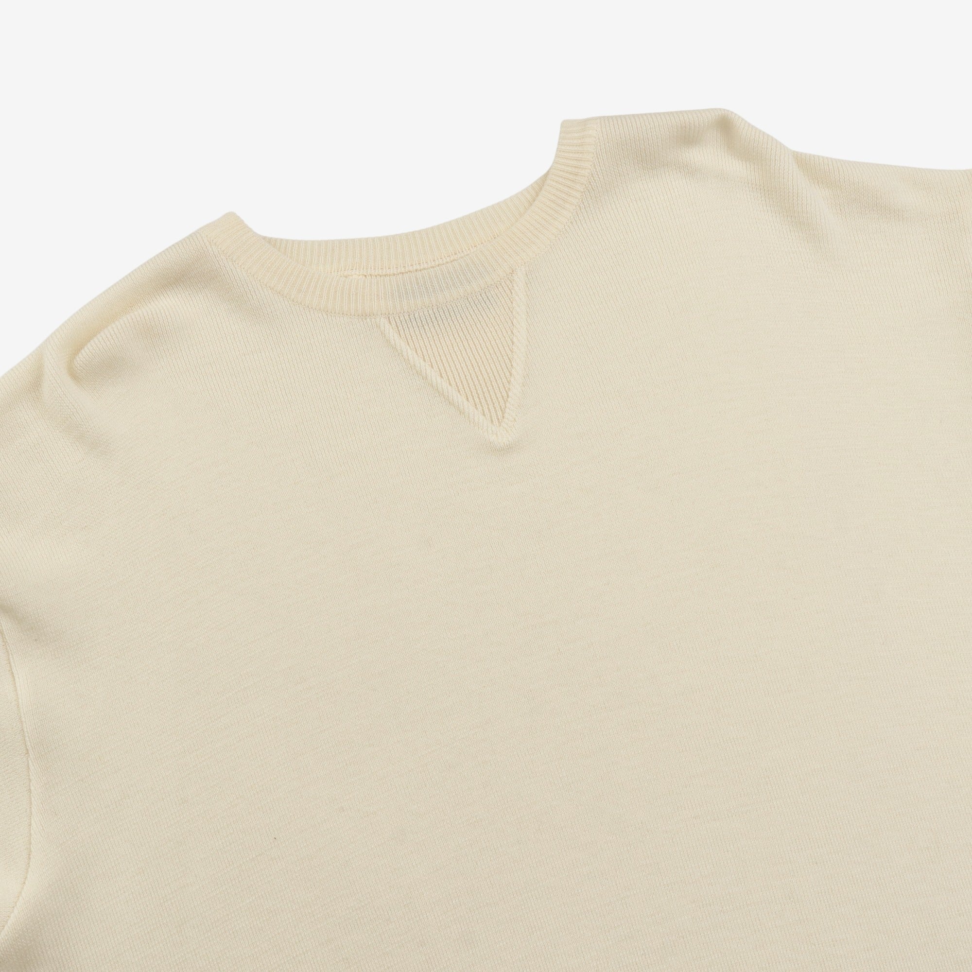 V-Gusset Wool Knitted Sweatshirt