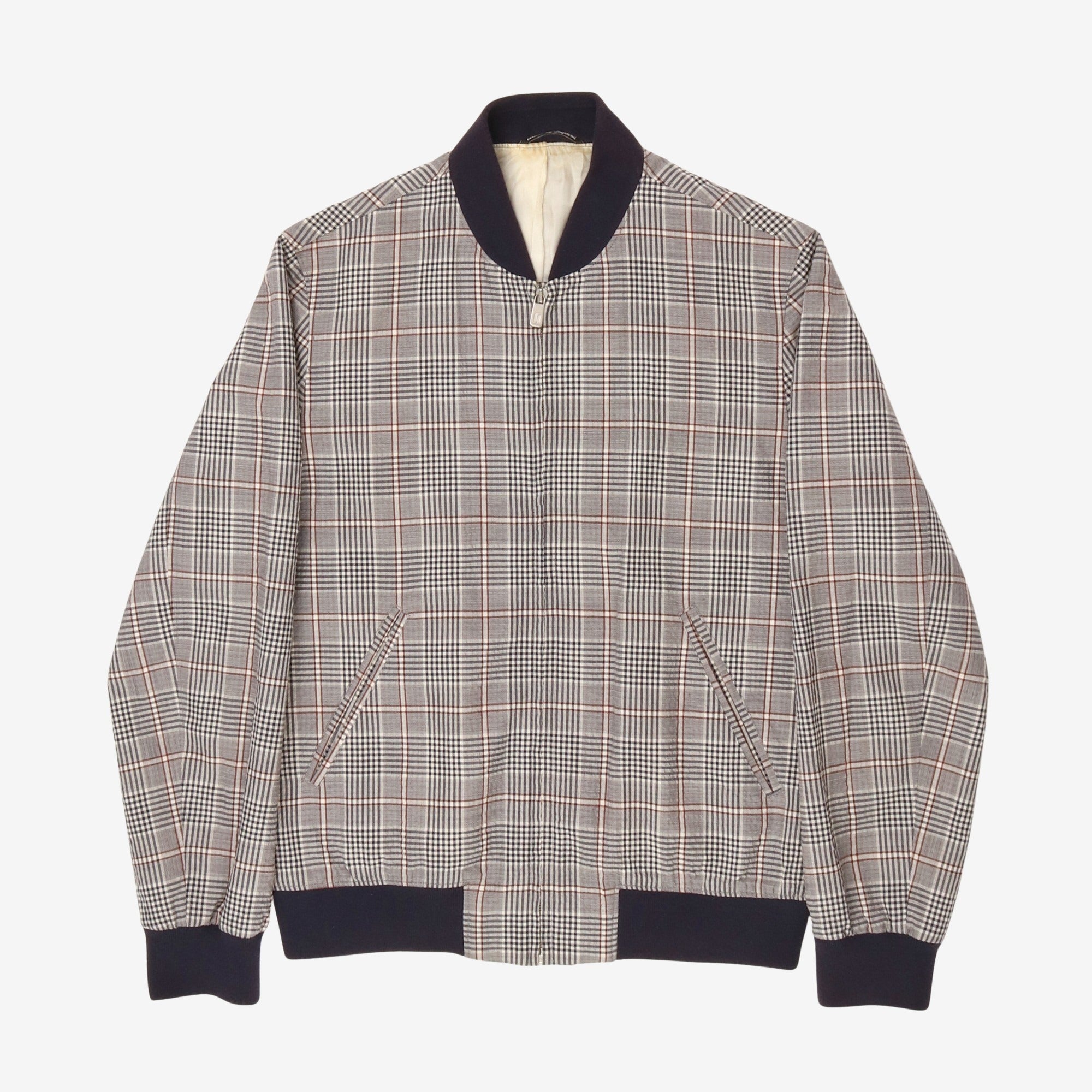 Check Bomber Jacket