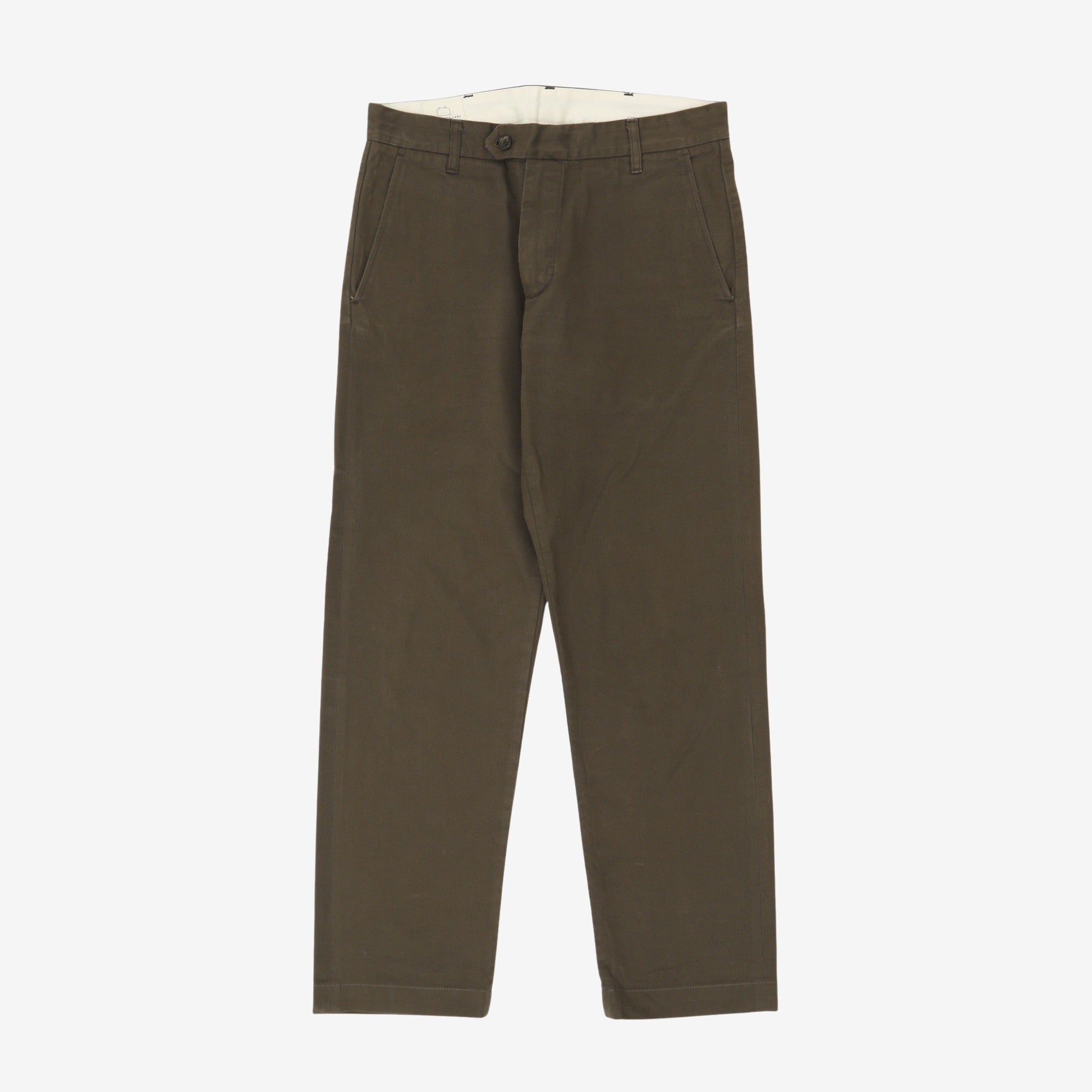 W12 Regular Straight Twill Chinos