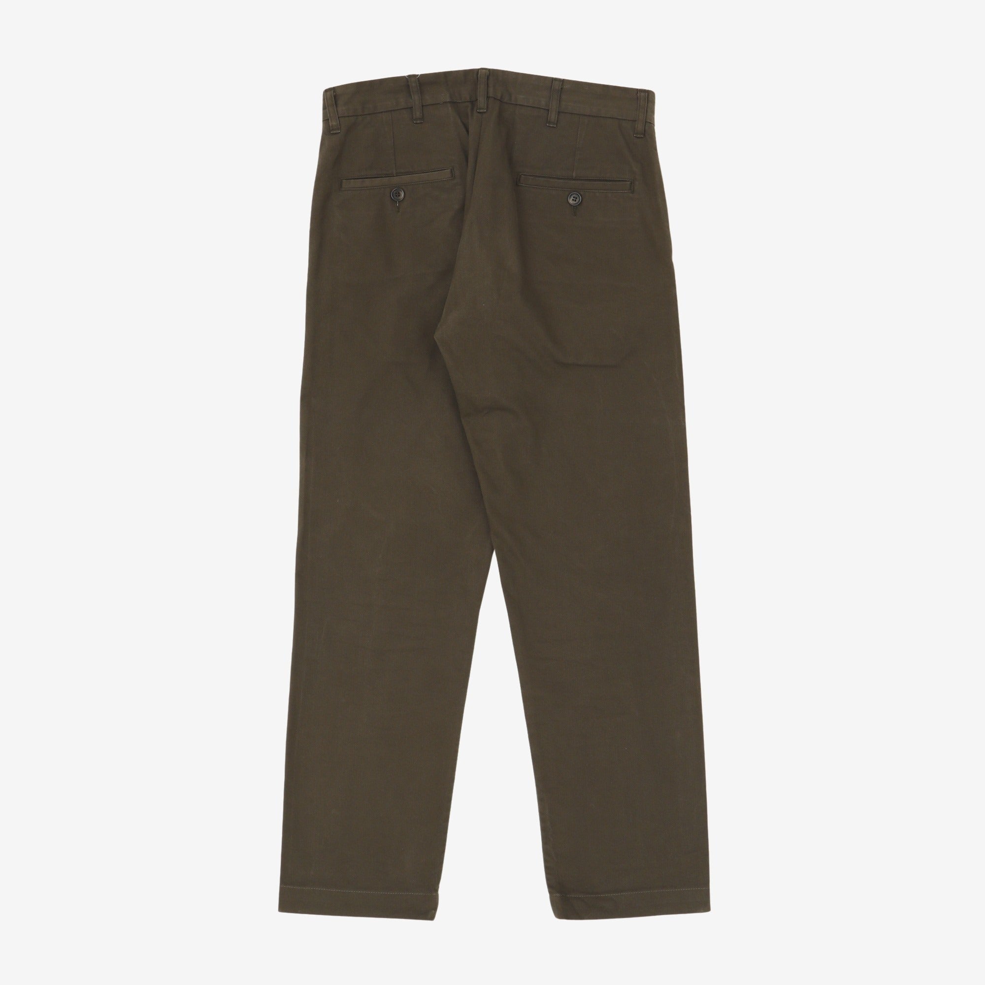 W12 Regular Straight Twill Chinos