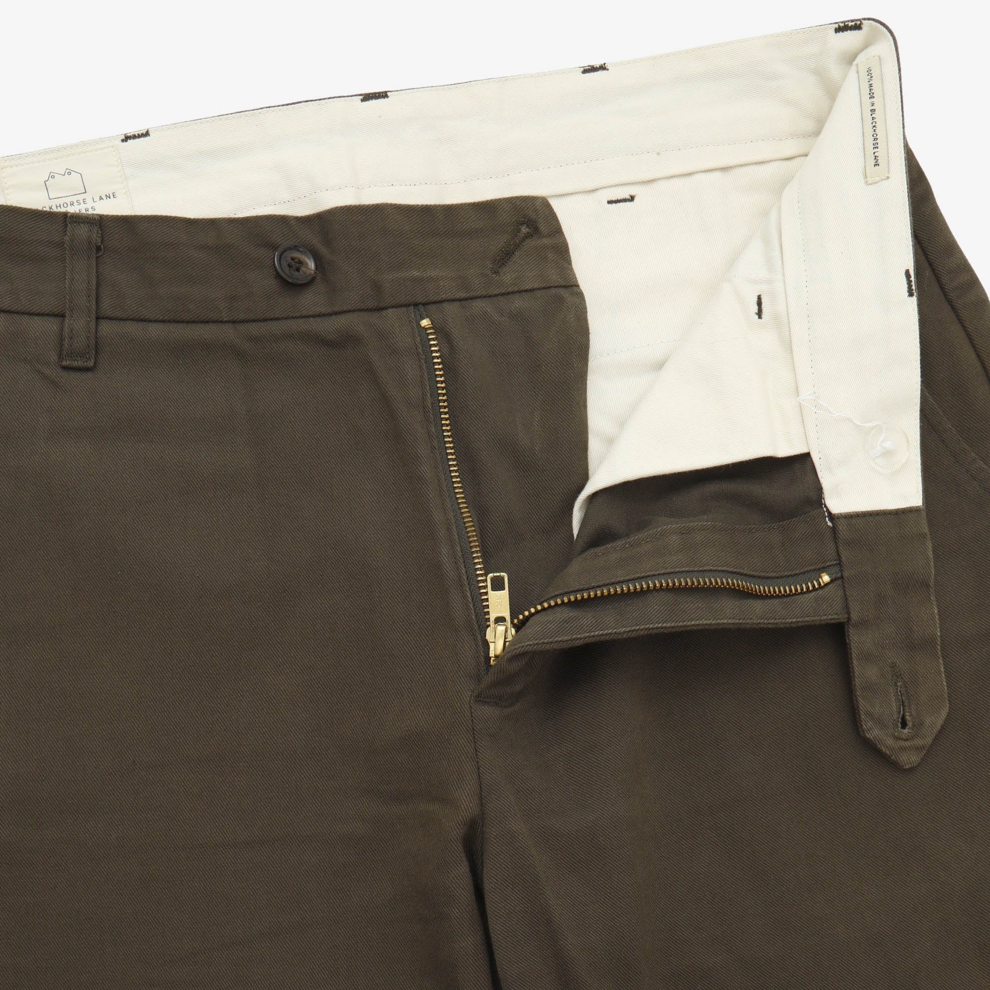 W12 Regular Straight Twill Chinos