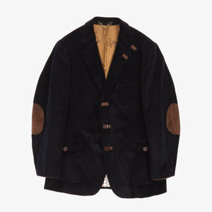Leather Patch Corduroy Blazer