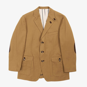Leather Patch Blazer