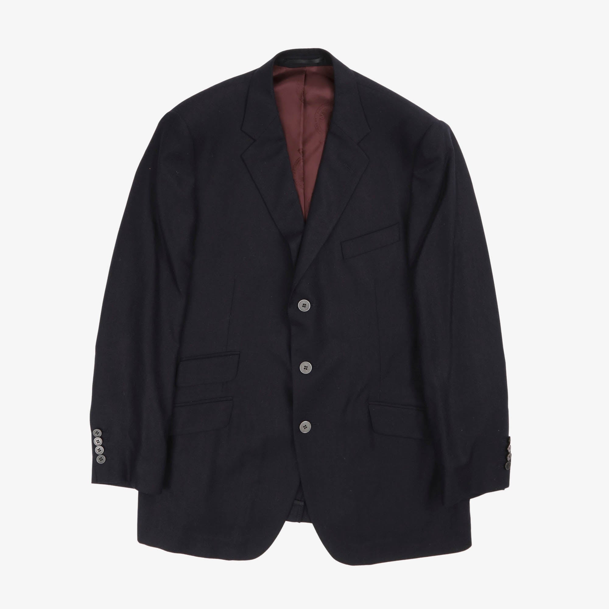 Herringbone Silk Blazer