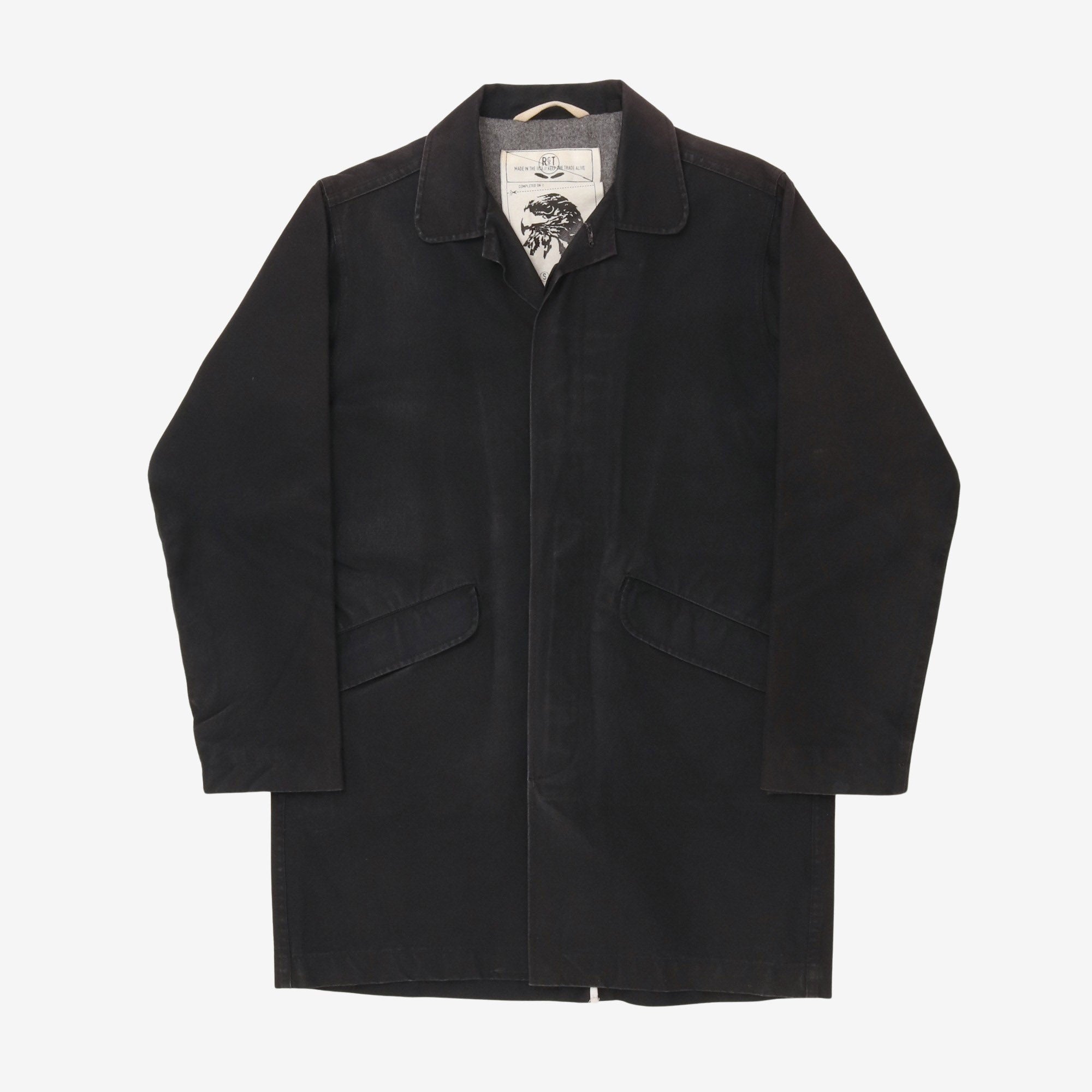 Wax Canvas Trench Coat