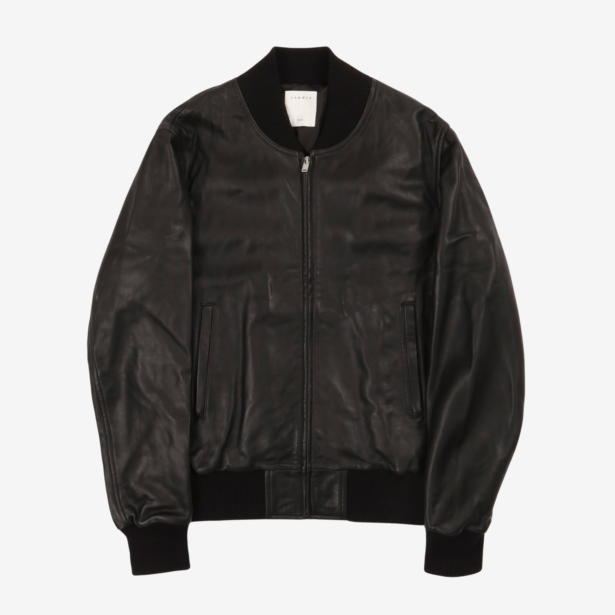 Leather Bomber Jacket