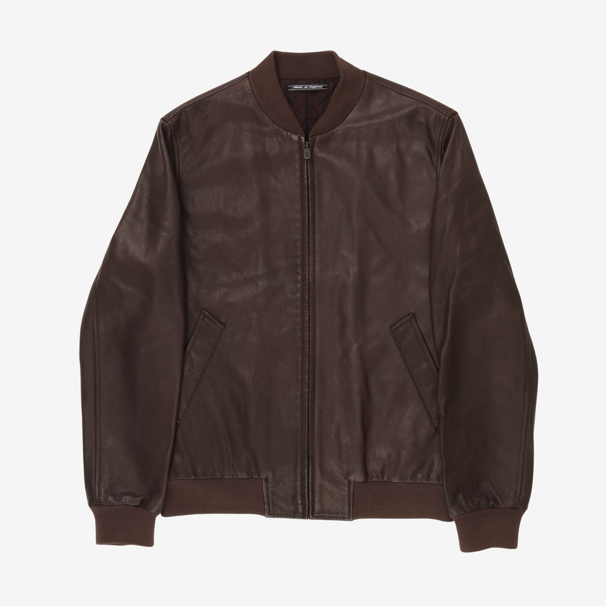 Leather Bomber Jacket