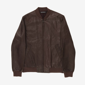 Leather Bomber Jacket