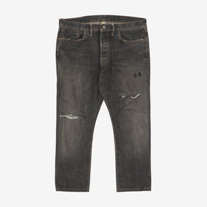 Distressed Selvedge Denim (38W x 26L)
