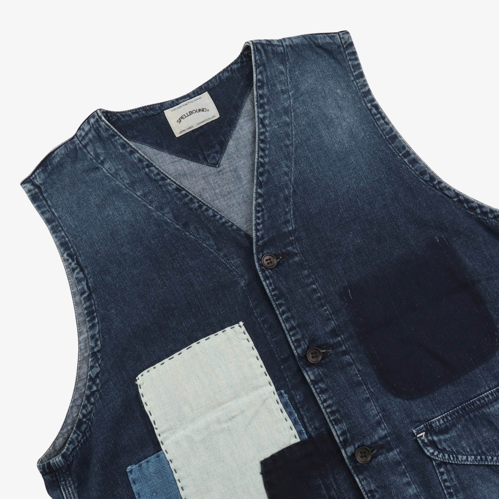 Sample Patchwork Denim Vest