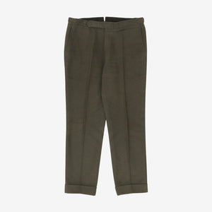 MTM Basketweave Flat Front Trousers