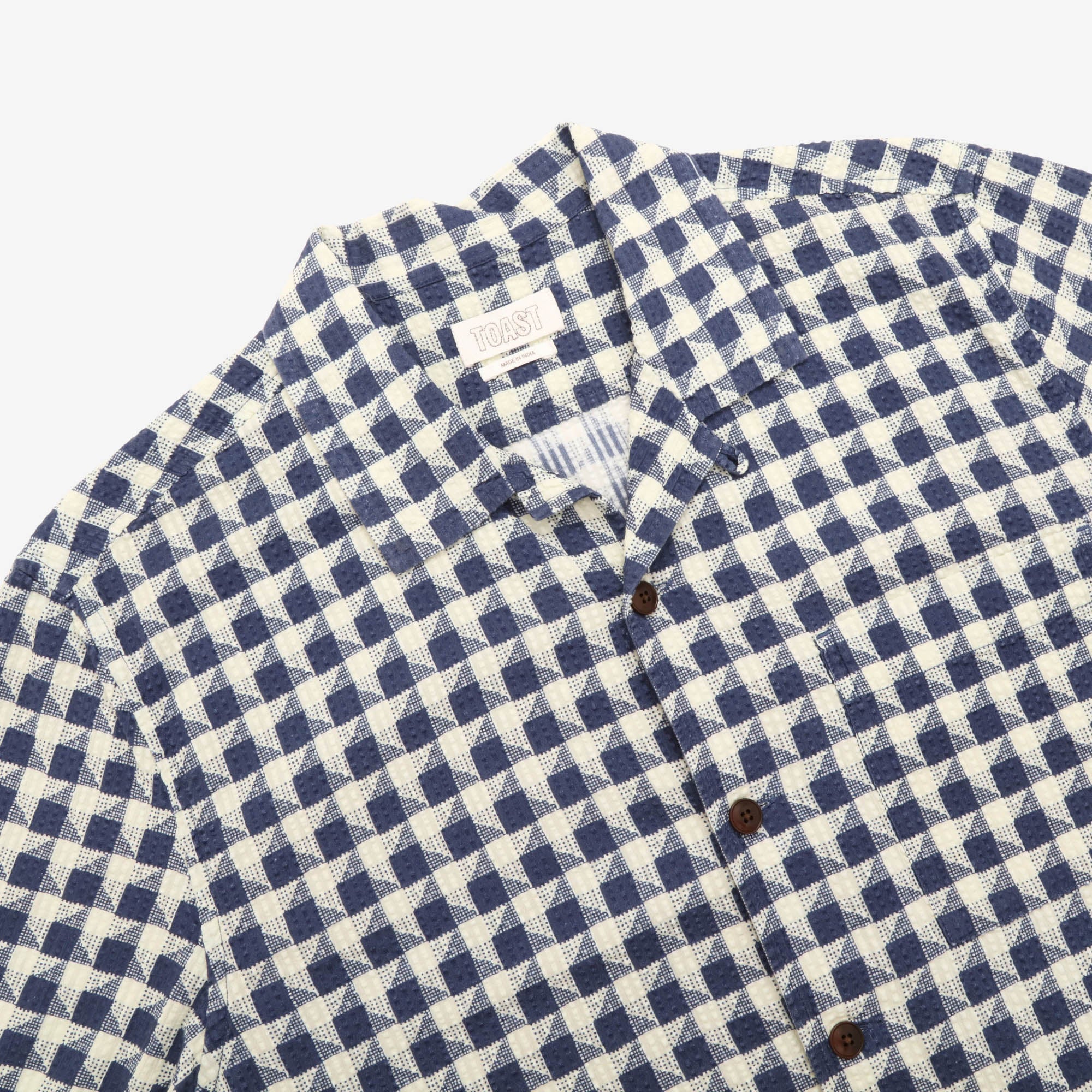 Seersucker Gingham SS Shirt