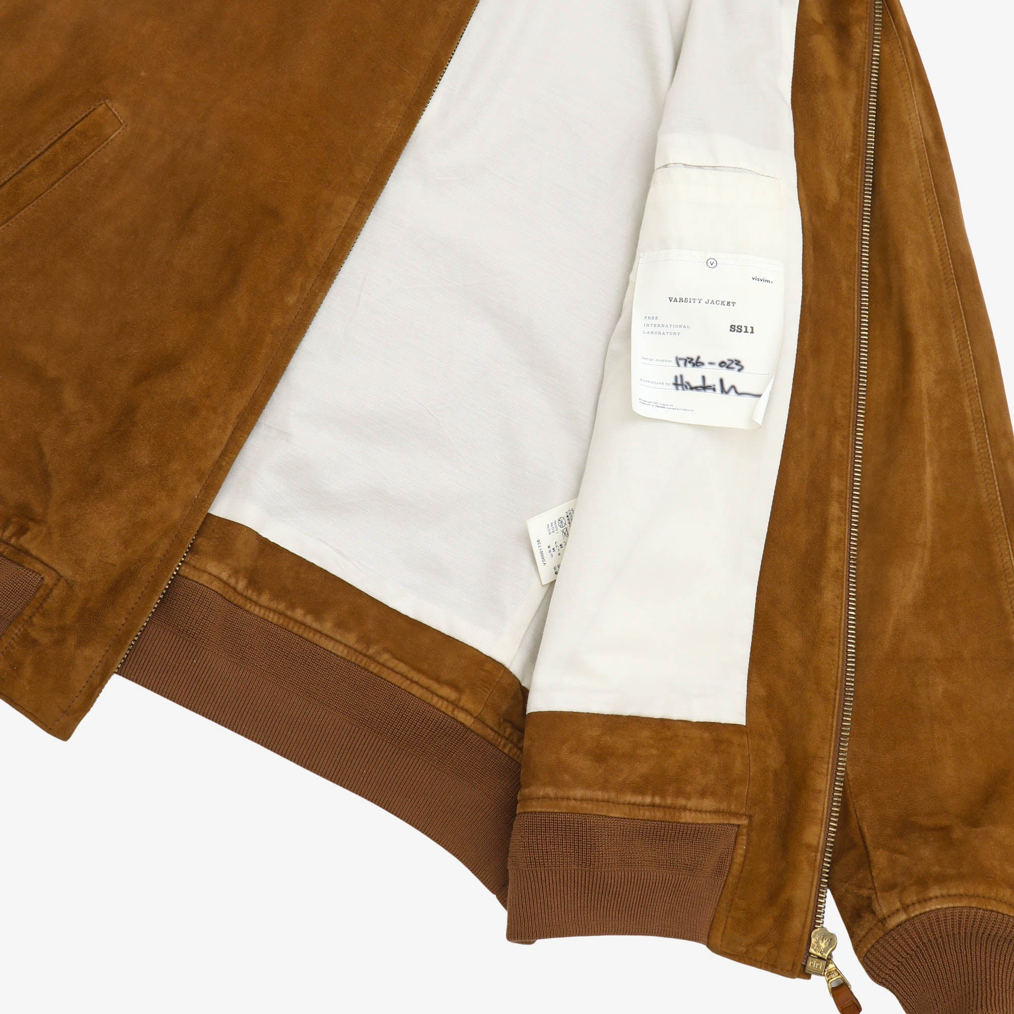 Goat Suede Varsity Jacket