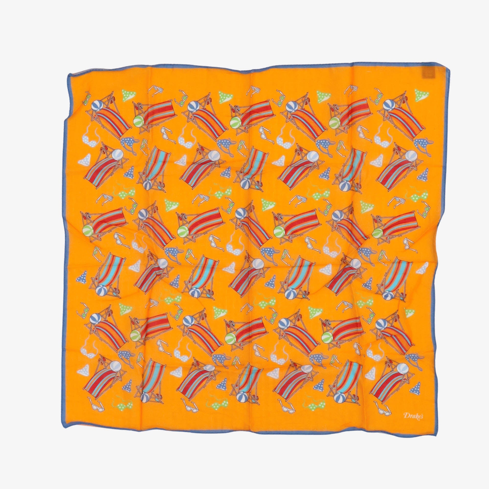 Beach Print Pocket Square