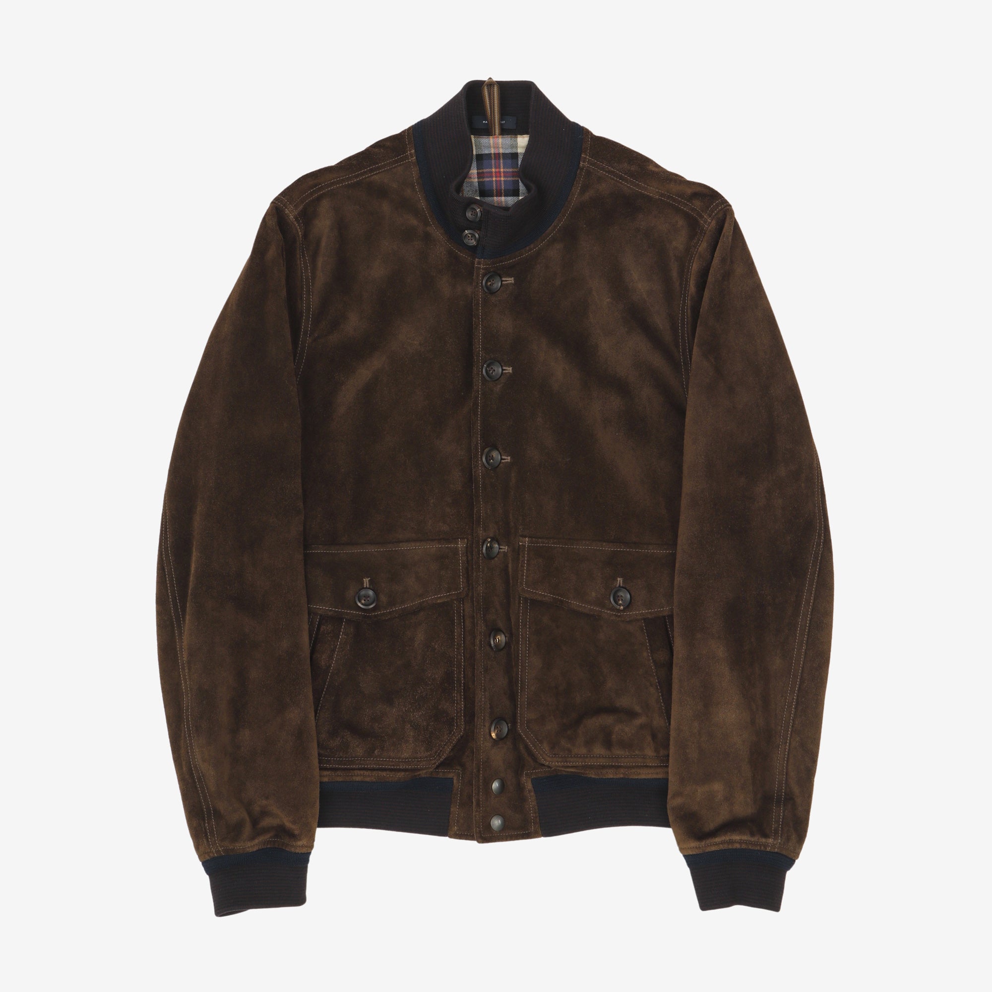 Heavyweight Calf Suede A-1 Bomber