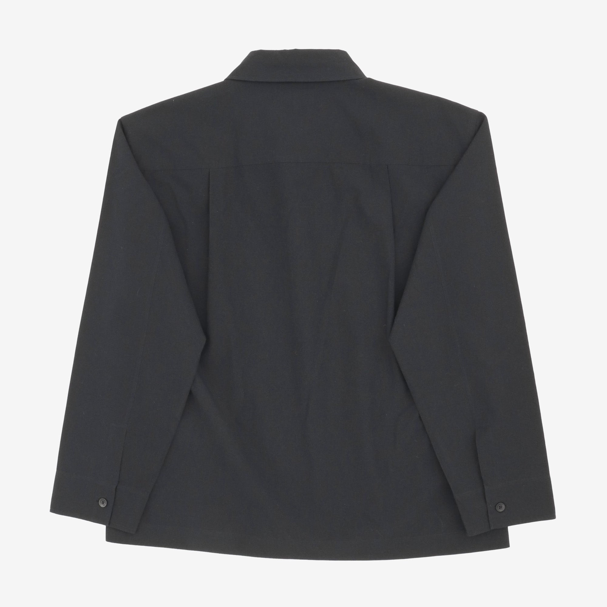 Utility Wool Blend Overshirt