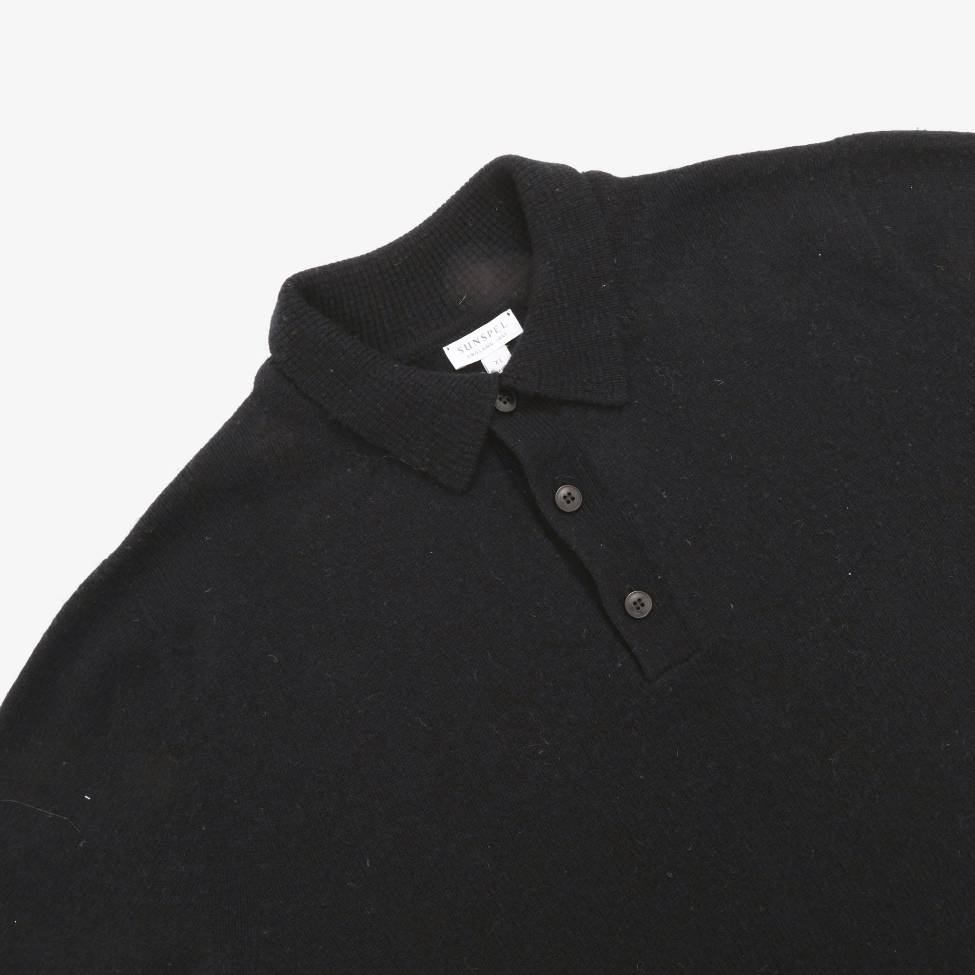Lambswool Knitted Polo Shirt