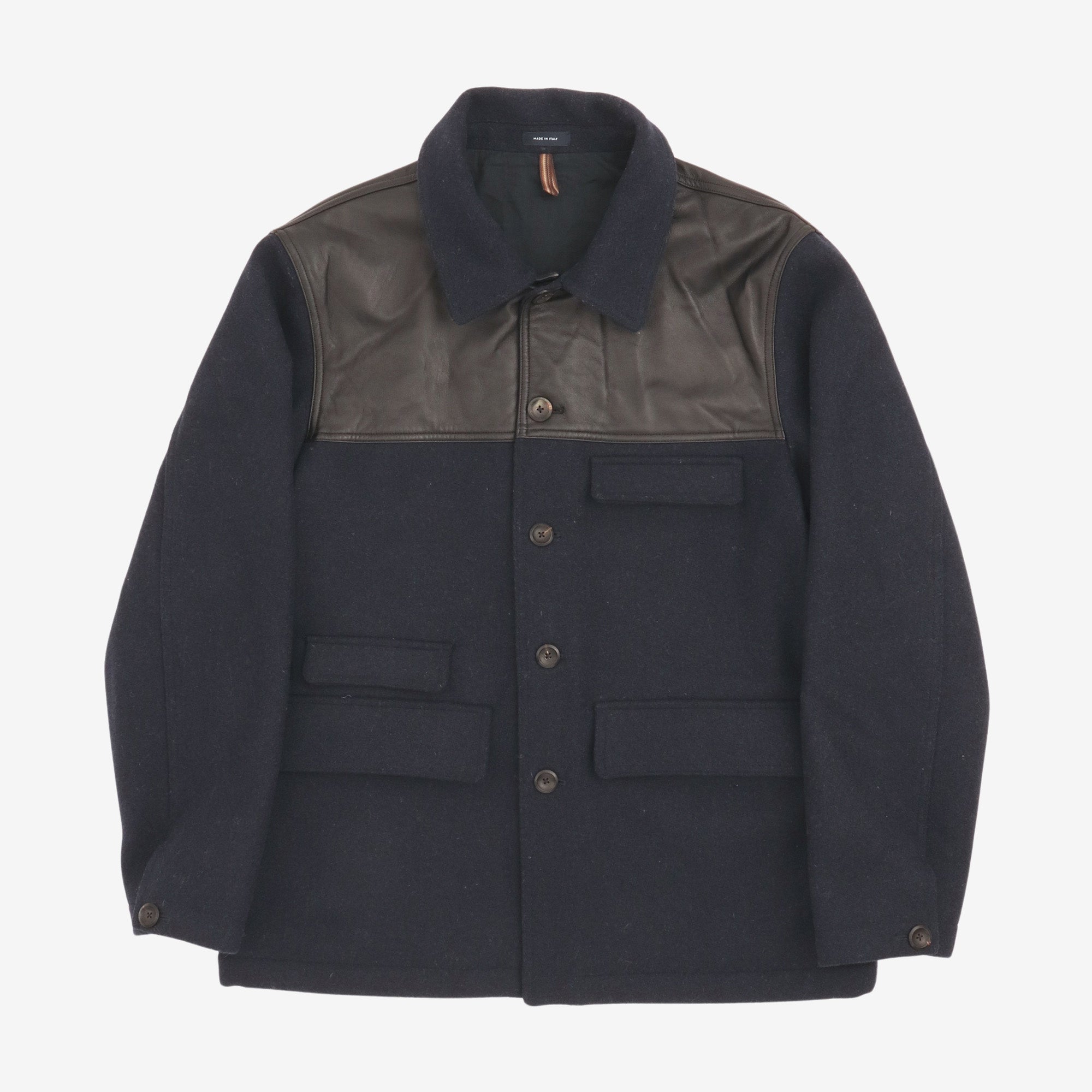 Wool and Leather Donkey Jacket