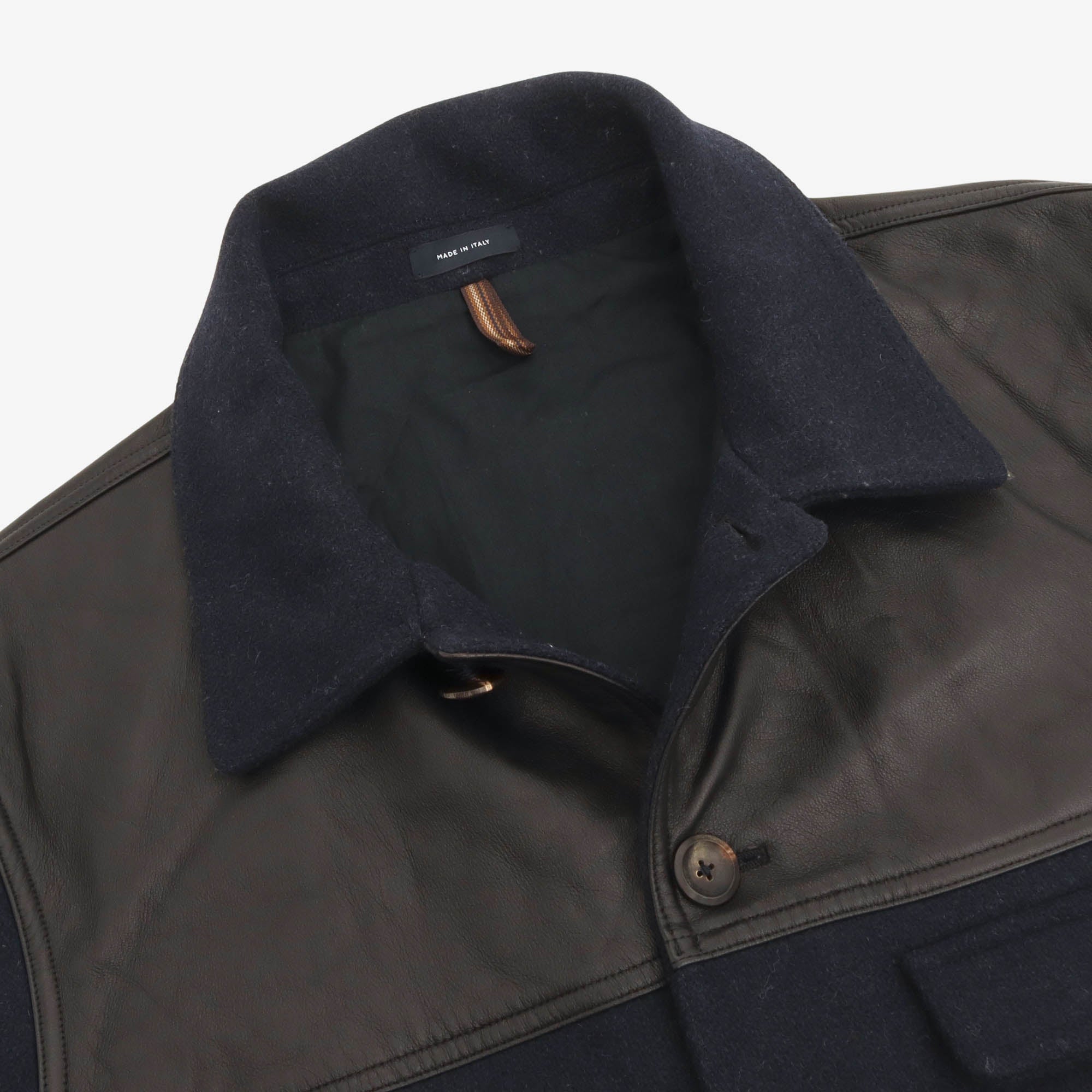 Wool and Leather Donkey Jacket