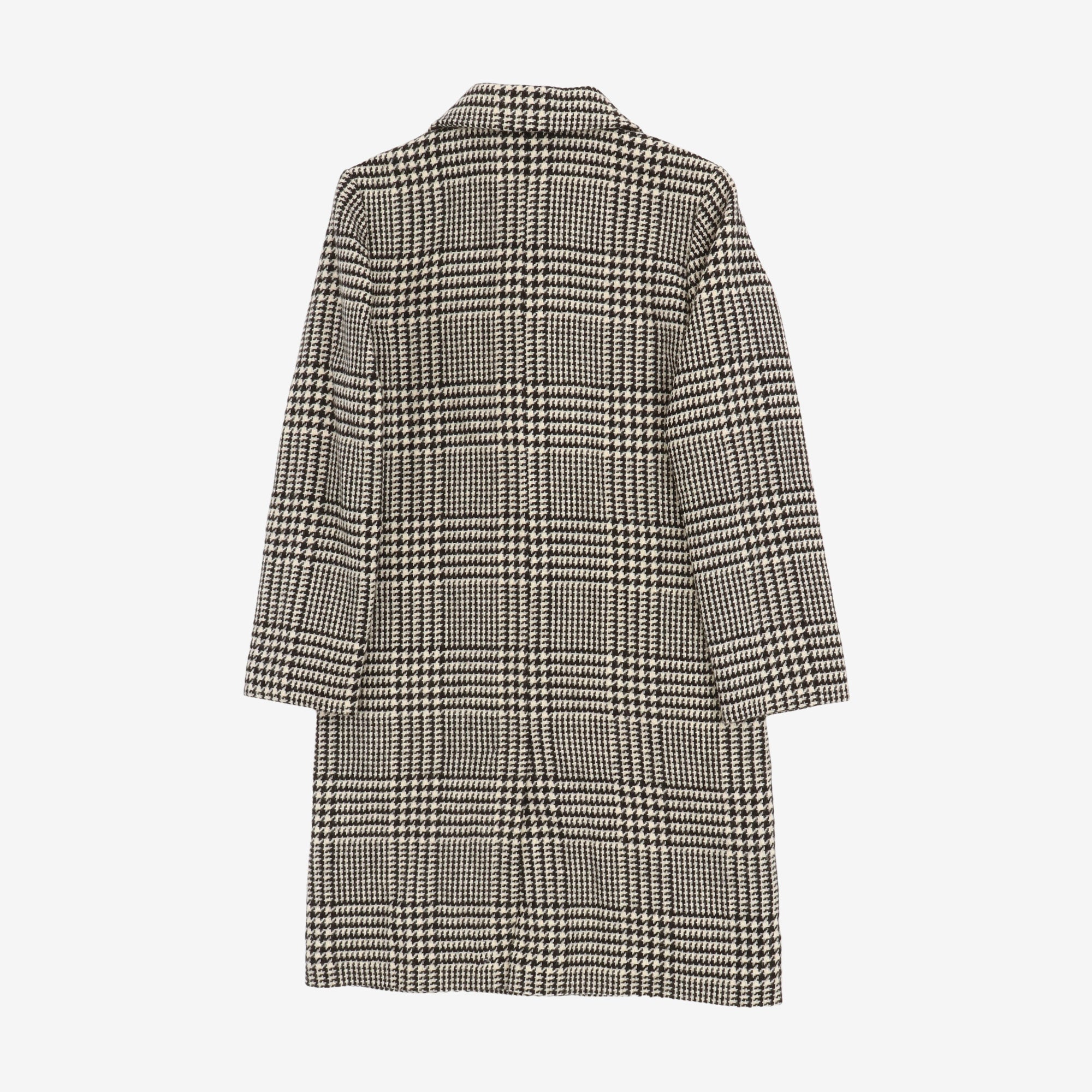 Peel Houndstooth Wool Coat