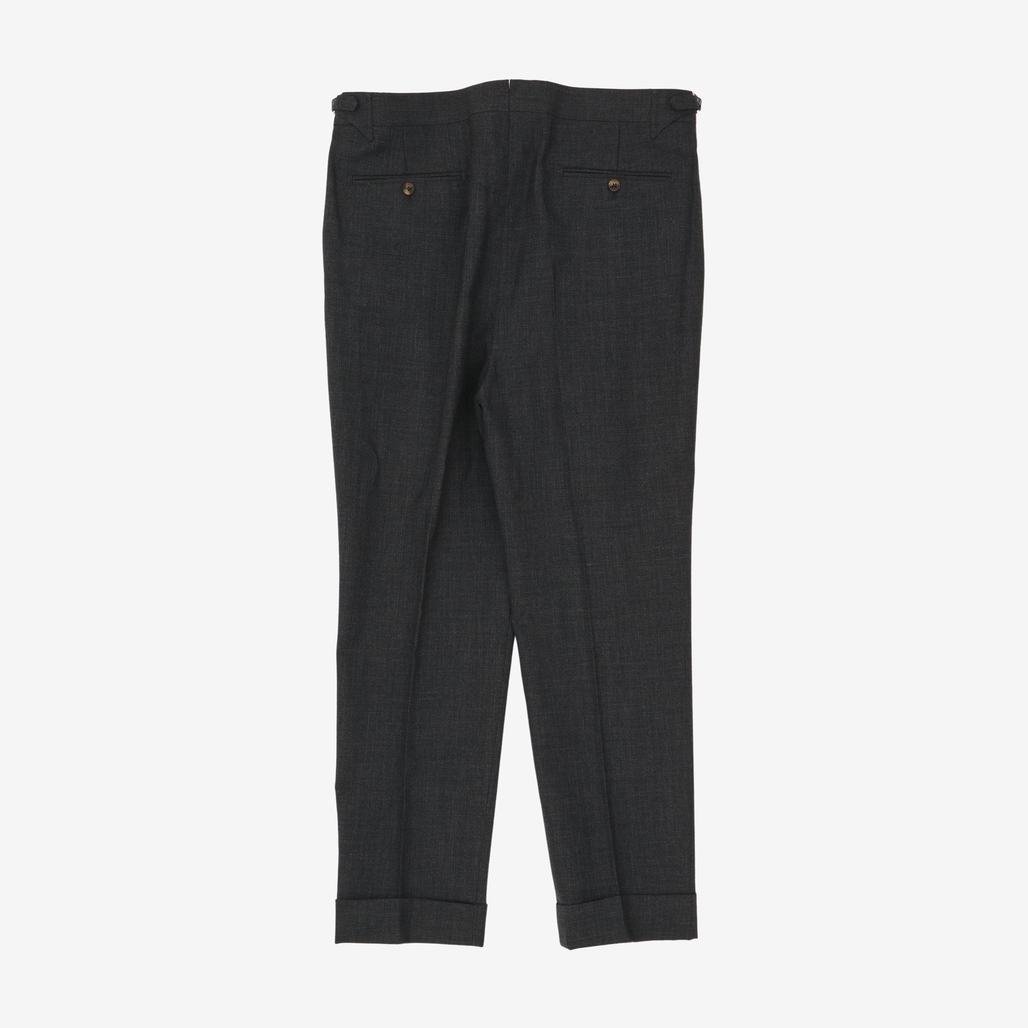 MTM Tropical Wool Pleated Trousers (34W X 28L)