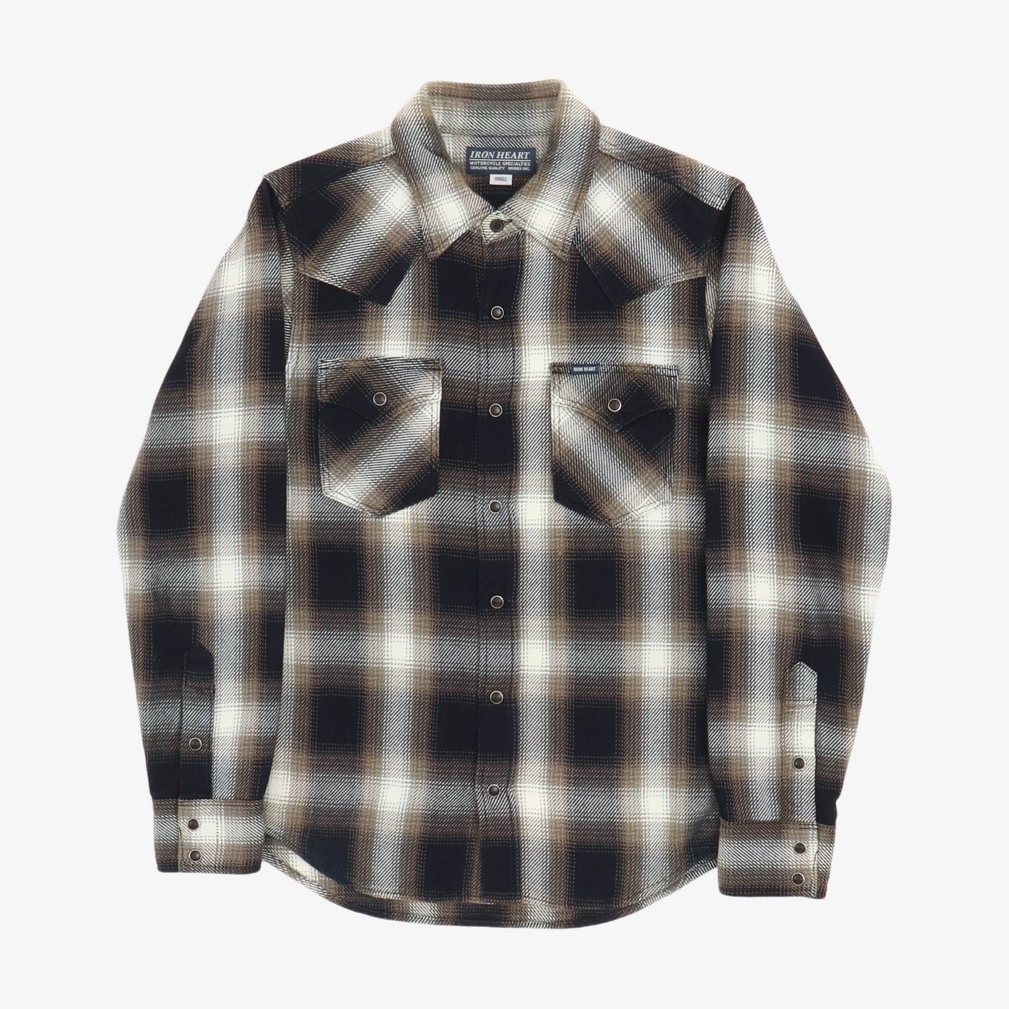9oz Selvedge Check Flannel Western Shirt