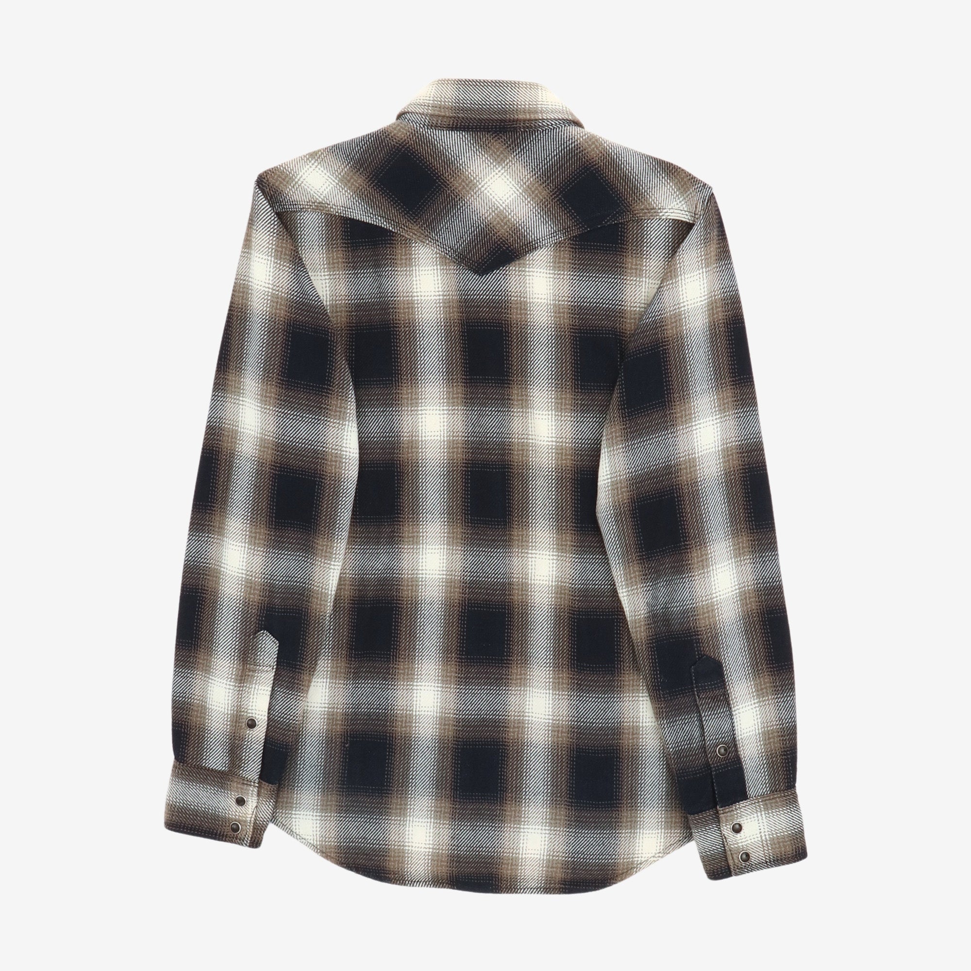 9oz Selvedge Check Flannel Western Shirt